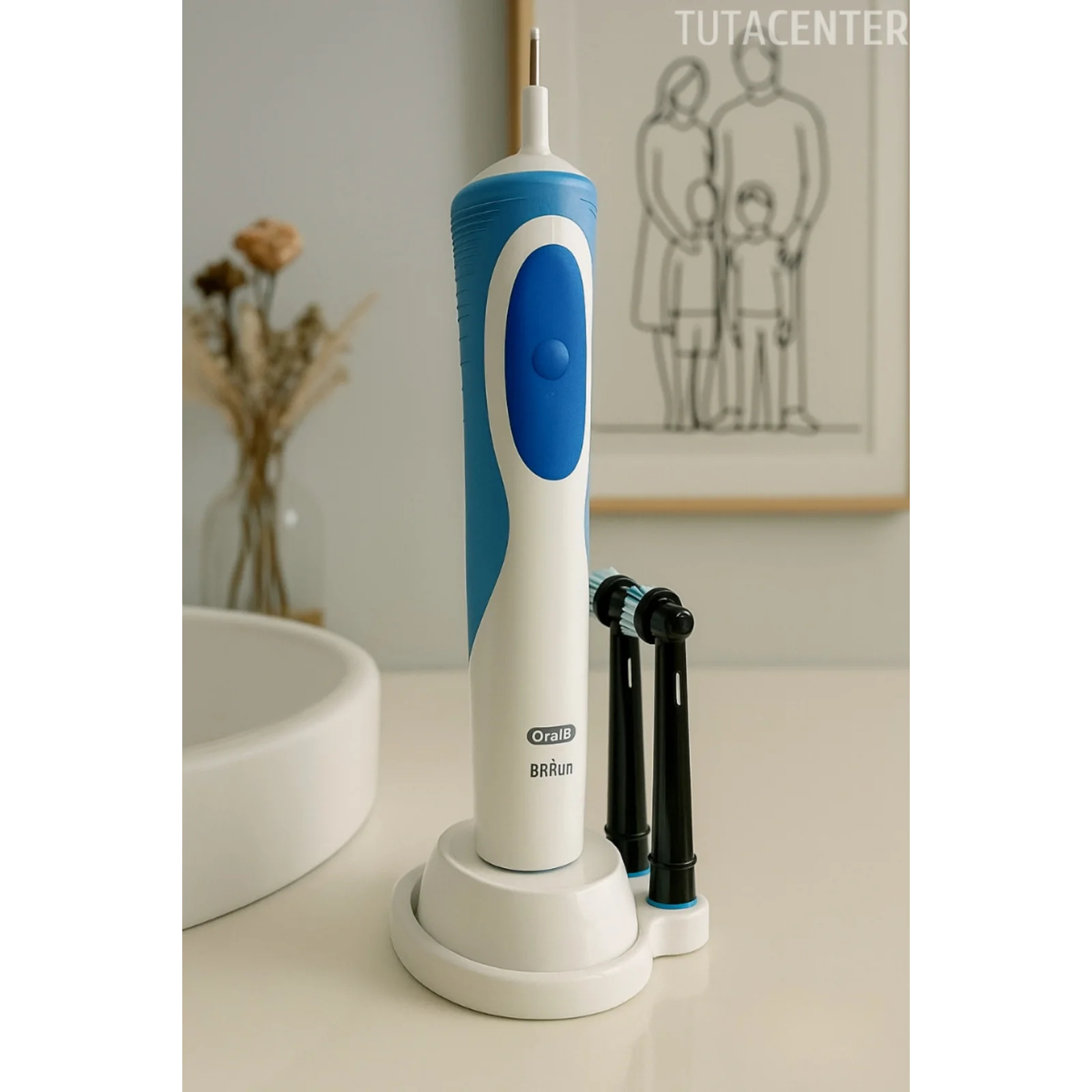 OraI-B Şarjlı Diş Fırçası ve Başlıkları için Stand (1 Şarjlı Fırça, 2 Başlık)