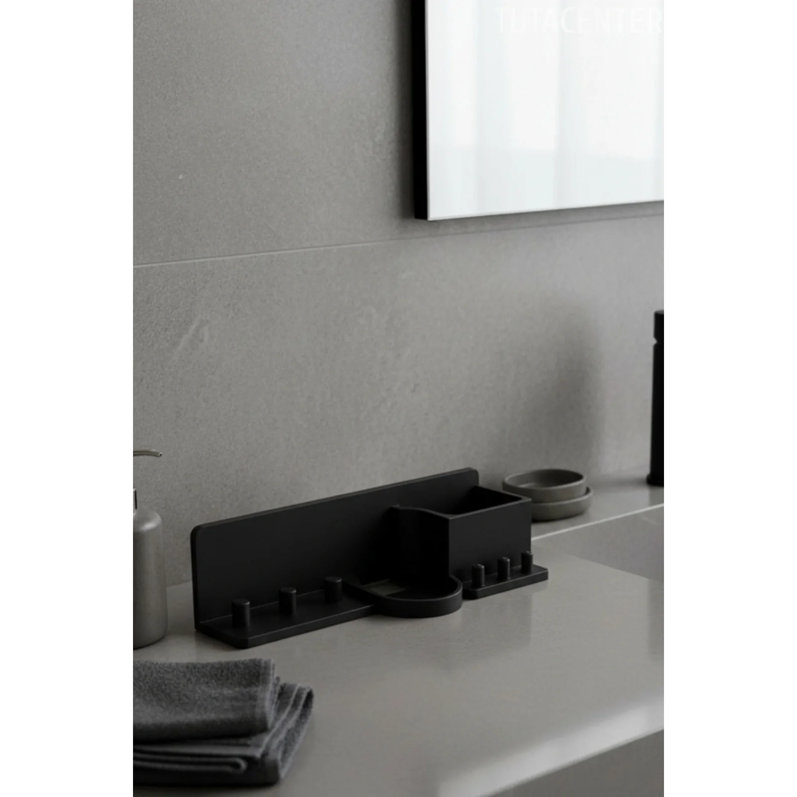 Şarjlı Diş Fırçası Tutucu Stand ( 3 Diş Fırçalık Yuvası - 3 Başlık Yuvası - Diş Macunu Yuvalı )