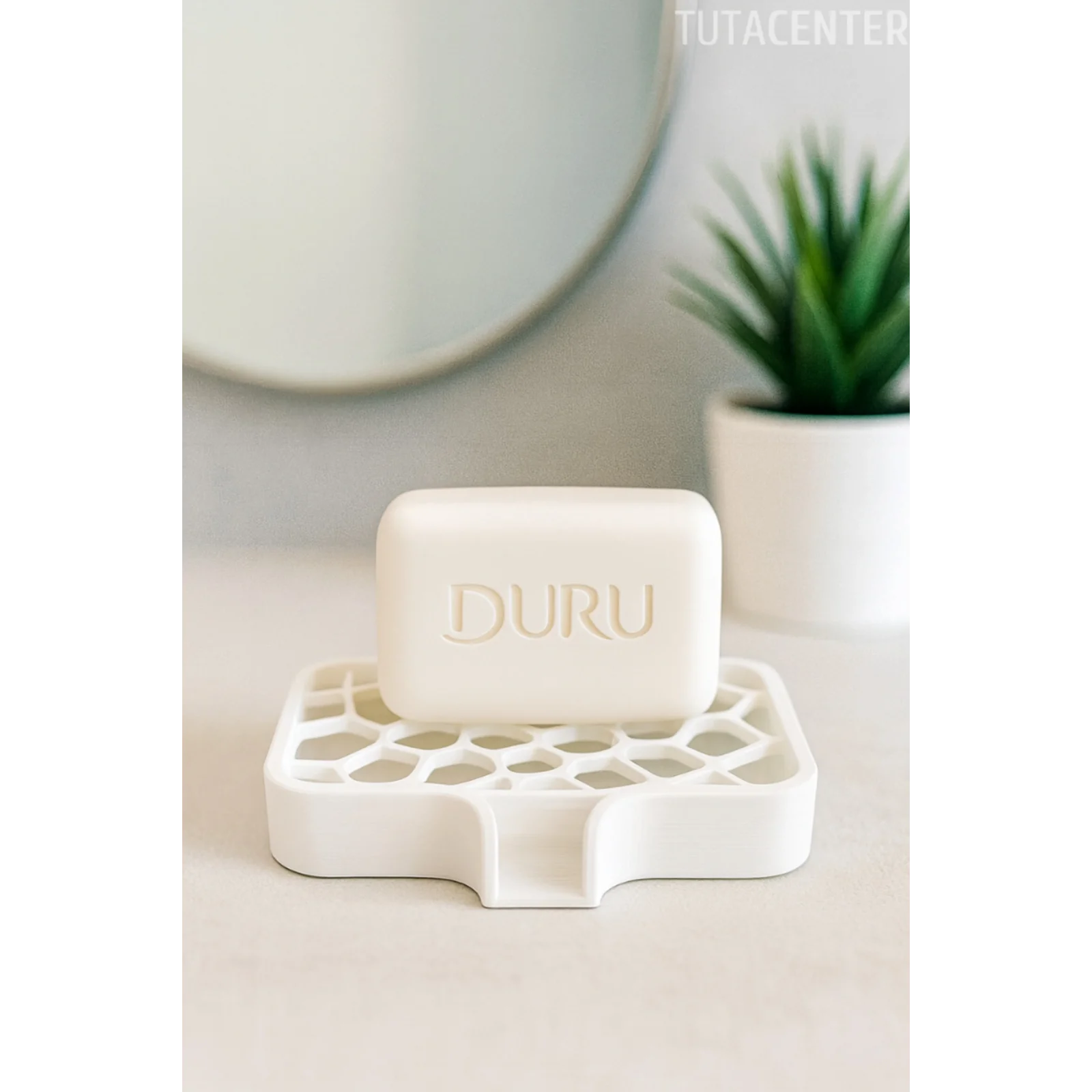 Modern Su Tutmayan Kendinden Boşaltmalı Sabunluk Katı Sabunluk Plastik