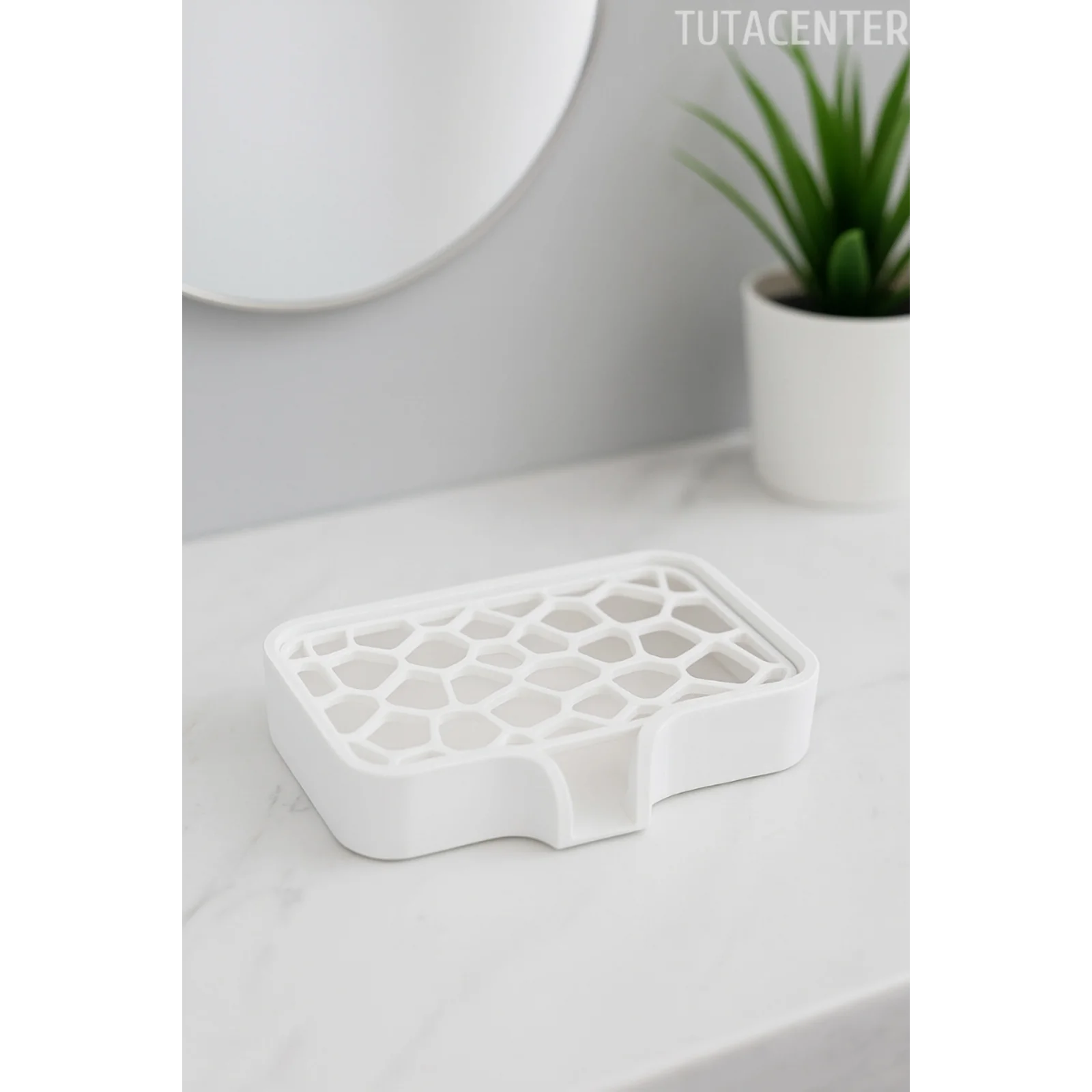 Modern Su Tutmayan Kendinden Boşaltmalı Sabunluk Katı Sabunluk Plastik