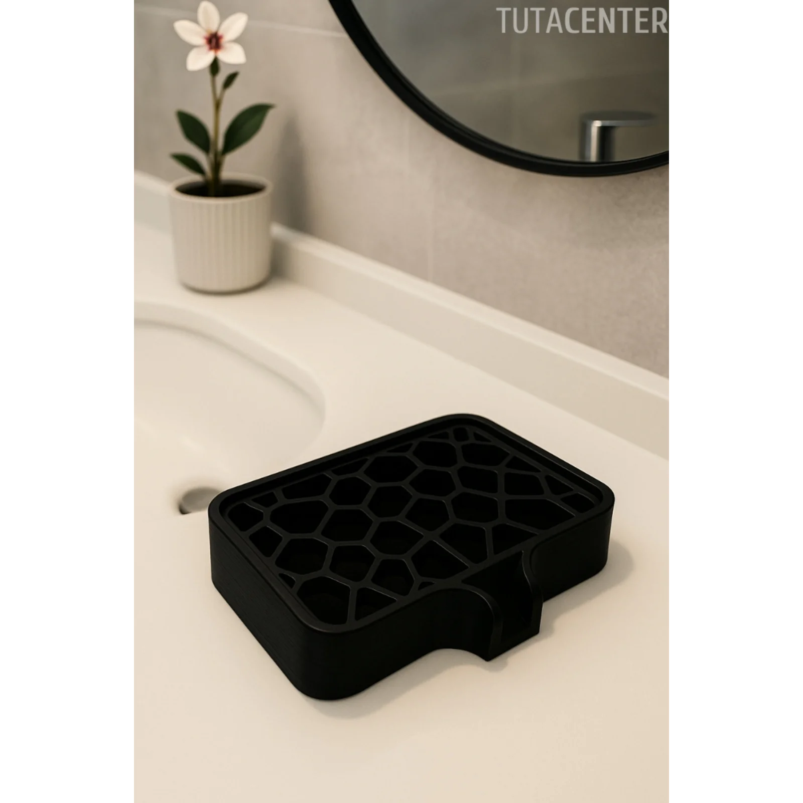 Modern Su Tutmayan Kendinden Boşaltmalı Sabunluk Katı Sabunluk Plastik