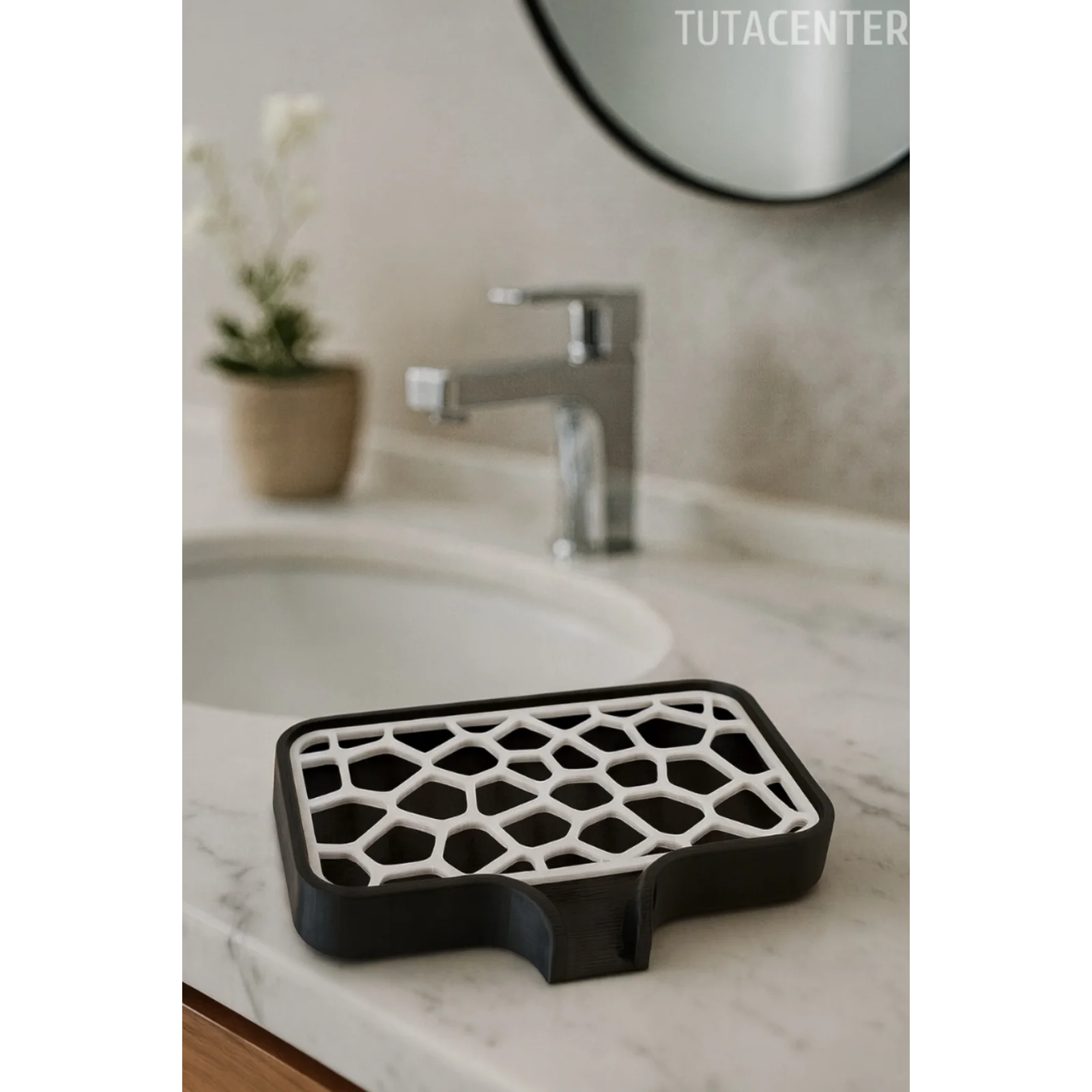 Modern Su Tutmayan Kendinden Boşaltmalı Sabunluk Katı Sabunluk Plastik