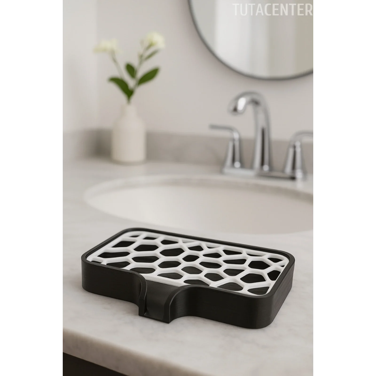 Modern Su Tutmayan Kendinden Boşaltmalı Sabunluk Katı Sabunluk Plastik