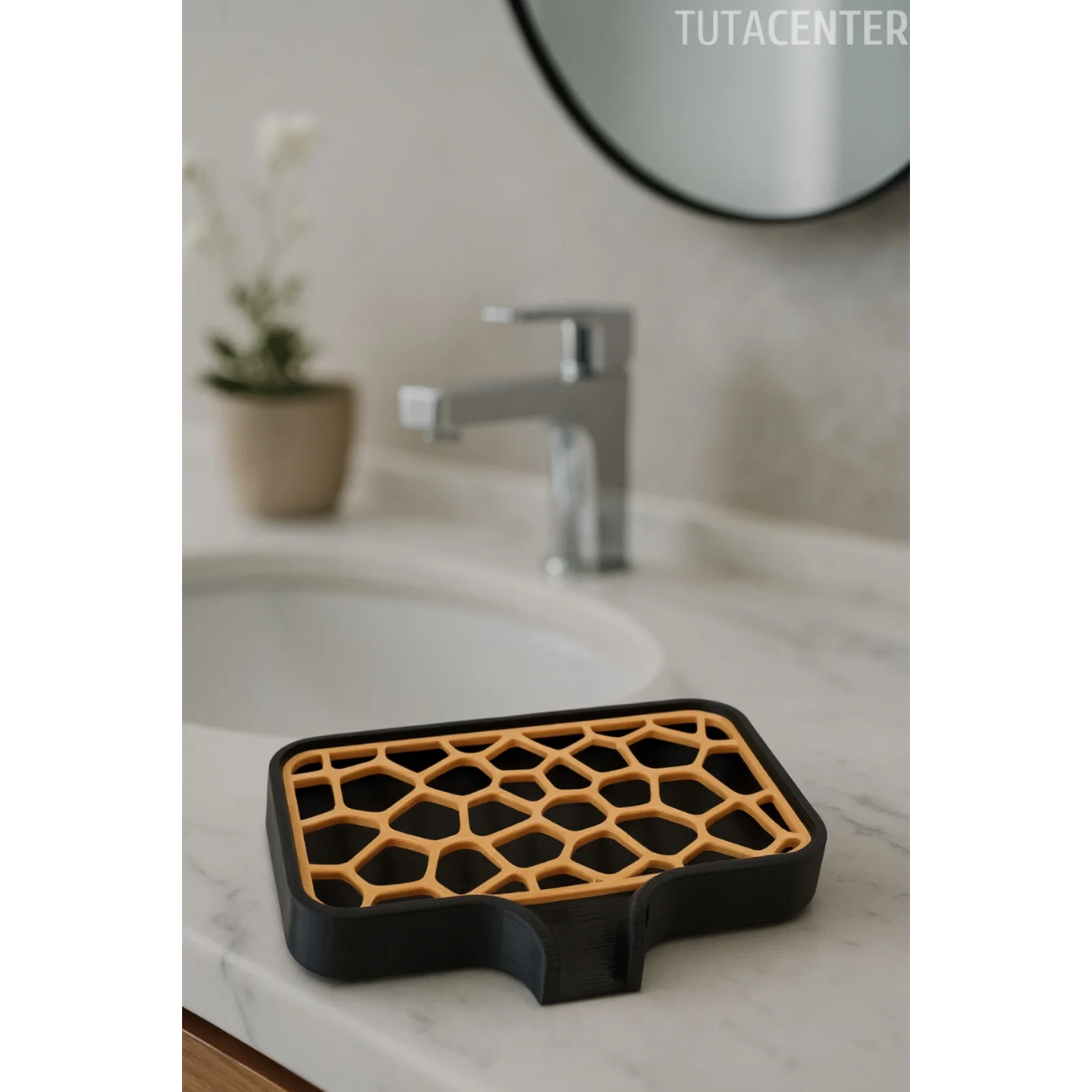 Modern Su Tutmayan Kendinden Boşaltmalı Sabunluk Katı Sabunluk Plastik