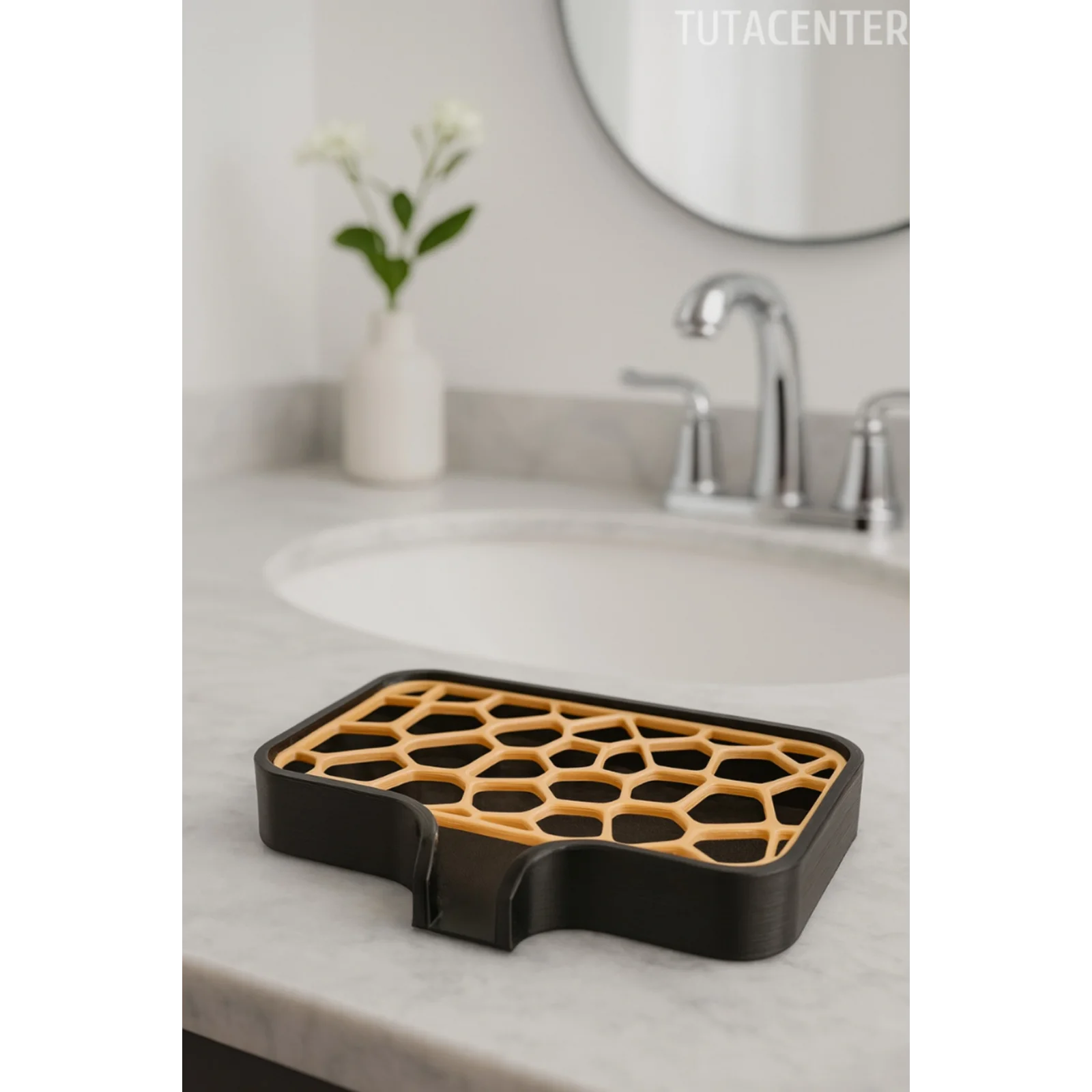 Modern Su Tutmayan Kendinden Boşaltmalı Sabunluk Katı Sabunluk Plastik