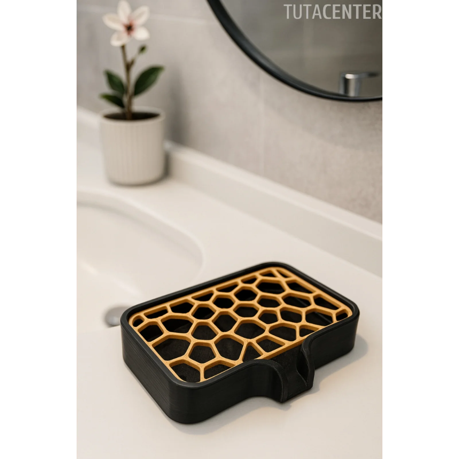 Modern Su Tutmayan Kendinden Boşaltmalı Sabunluk Katı Sabunluk Plastik