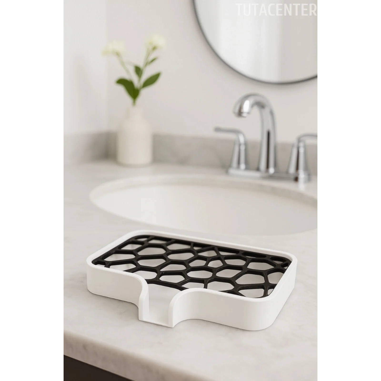 Modern Su Tutmayan Kendinden Boşaltmalı Sabunluk Katı Sabunluk Plastik