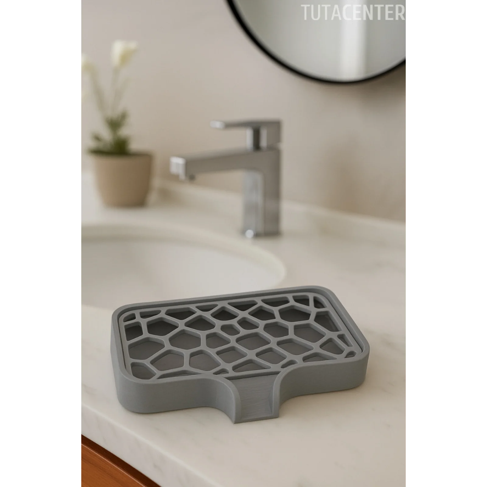 Modern Su Tutmayan Kendinden Boşaltmalı Sabunluk Katı Sabunluk Plastik