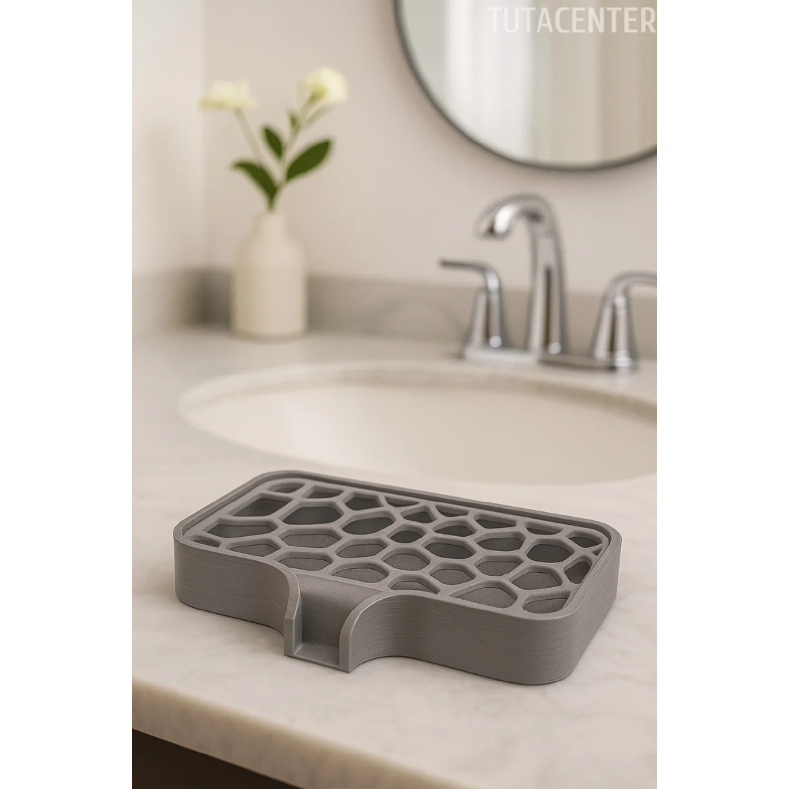 Modern Su Tutmayan Kendinden Boşaltmalı Sabunluk Katı Sabunluk Plastik