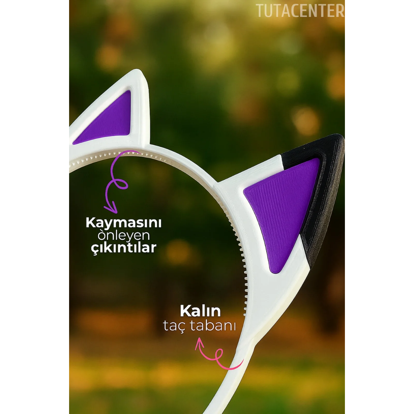 Gabby Dollhouse Saç Tokası Saç Tacı Kedi Tacı Plastik (Saç Tokası & Kız Çocuk Taç)