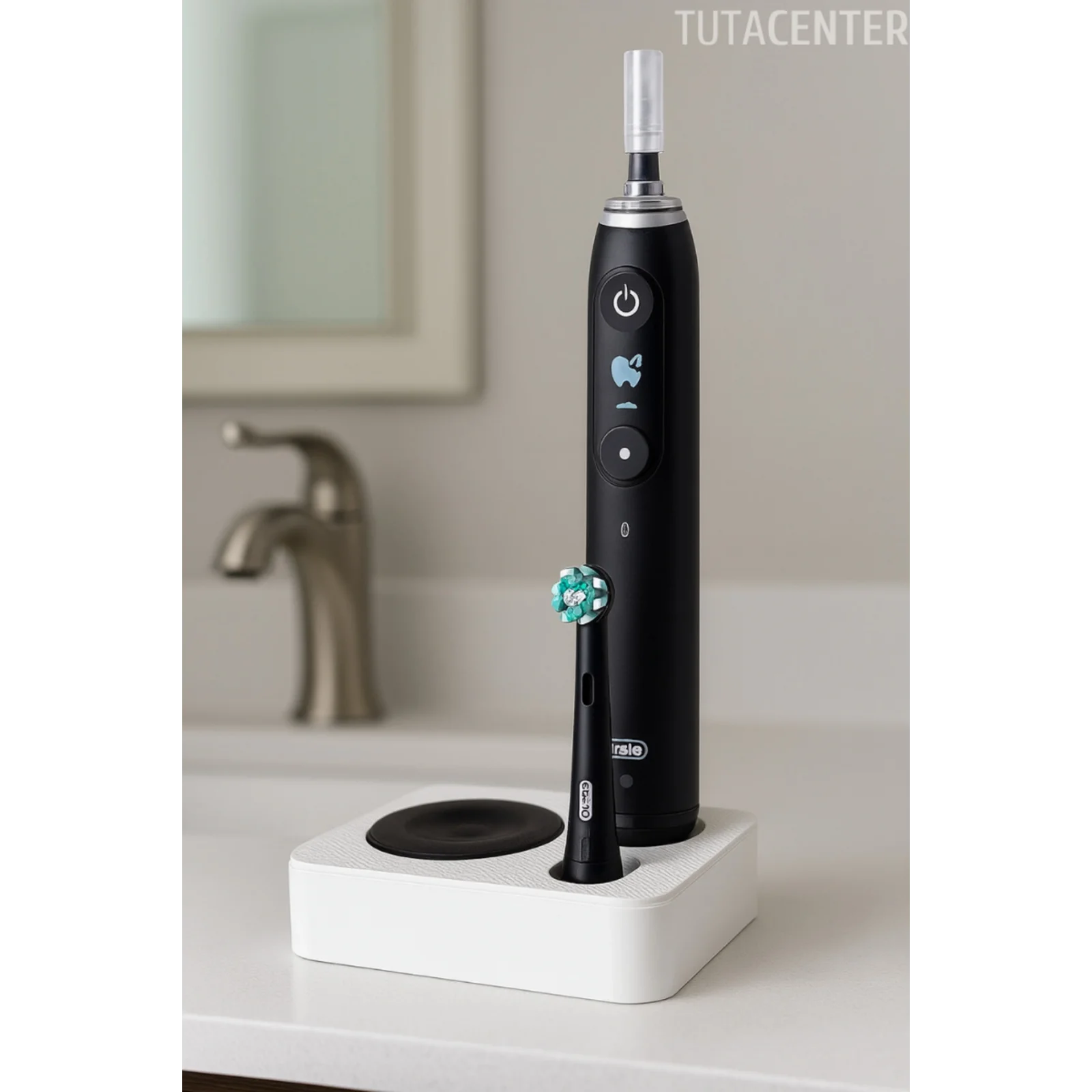 OraI-B iO 9/10 – Kolay Temizlenen Diş Fırçası ve Şarj Cihazı Tutucusu (Sarjlı Diş Fırçası Stand)