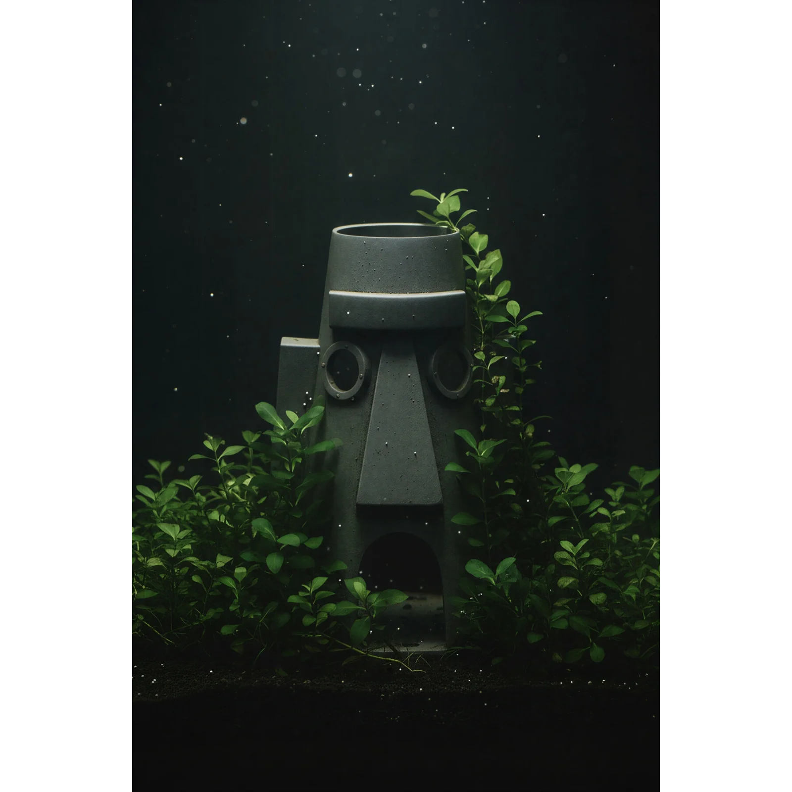 Squidward Balık Yuvası Akvaryum Aksesuarı – Sünger Bob Temalı Balık Evi