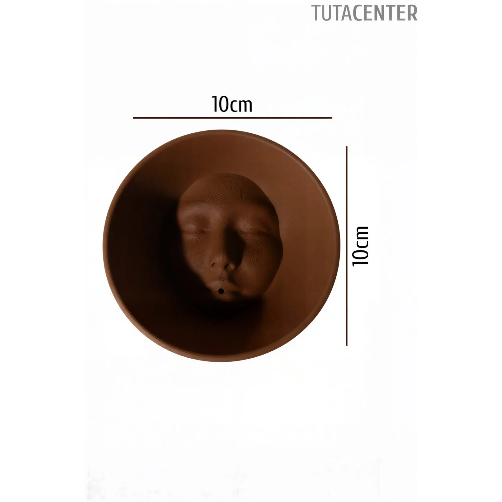 Dekoratif Yüz Tasarımlı Plastik Tütsülük - Modern Ev Ofis Aksesuarı