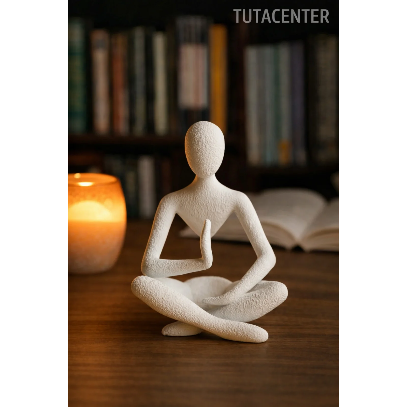 Yoga Yapan Iskandinav Tarzı Biblo Heykel Figür Dekor Dekorasyon (10 CM)