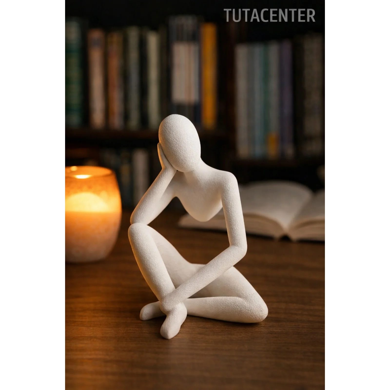 Düşünceli Iskandinav Tarzı Biblo Heykel Figür Dekor Dekorasyon (10 CM)