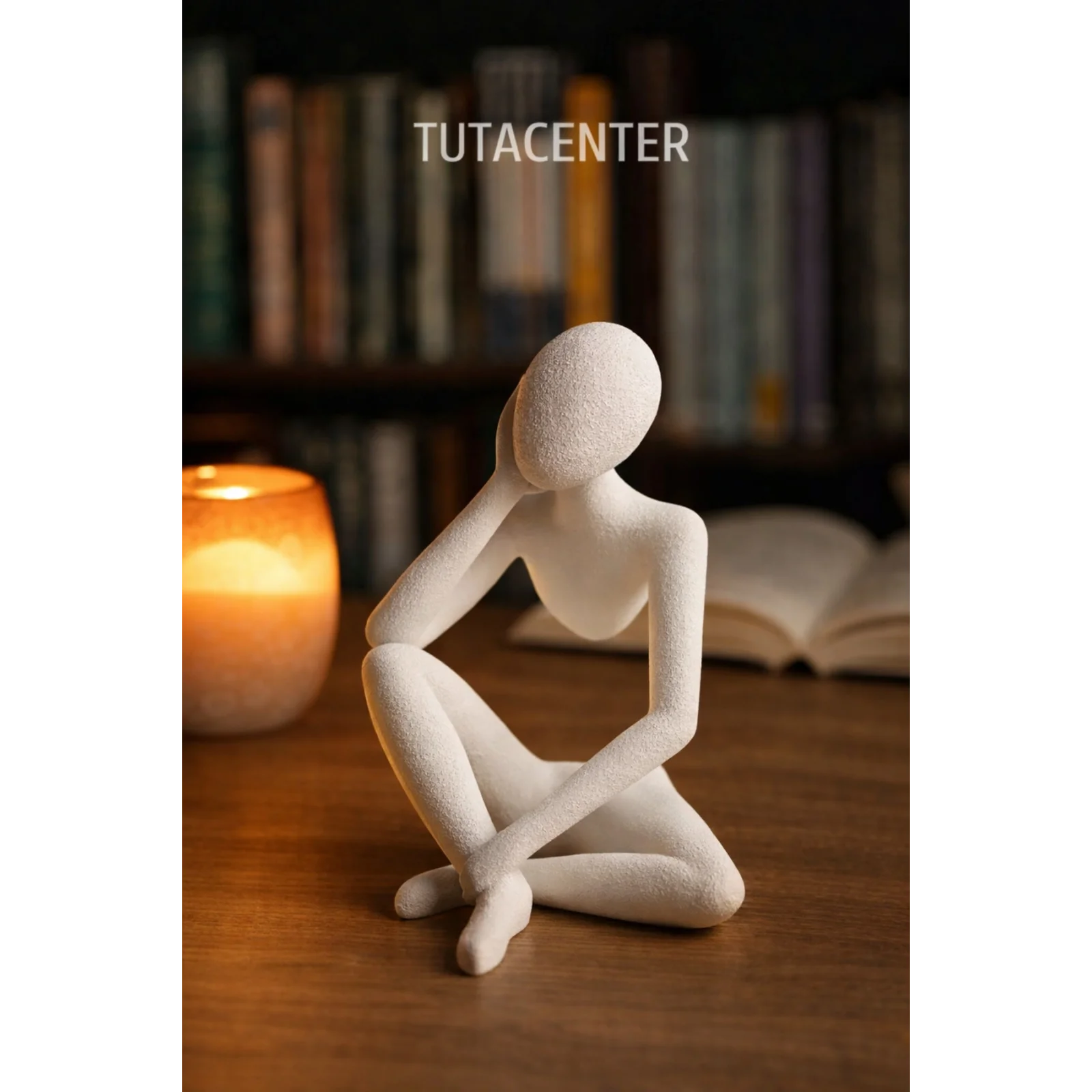 Düşünceli Iskandinav Tarzı Biblo Heykel Figür Dekor Dekorasyon (10 CM)