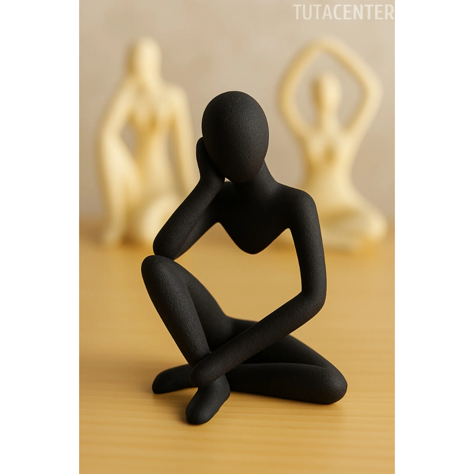 Düşünceli Iskandinav Tarzı Biblo Heykel Figür Dekor Dekorasyon (10 CM)