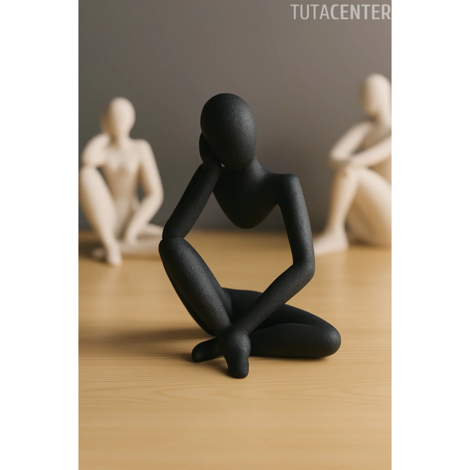 Düşünceli Iskandinav Tarzı Biblo Heykel Figür Dekor Dekorasyon (10 CM)