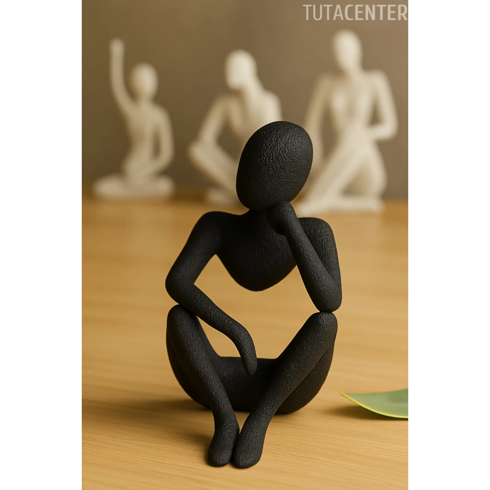 Düşünür İskandinav Tarzı Biblo Heykel Figür Dekor Dekorasyon (10 CM)