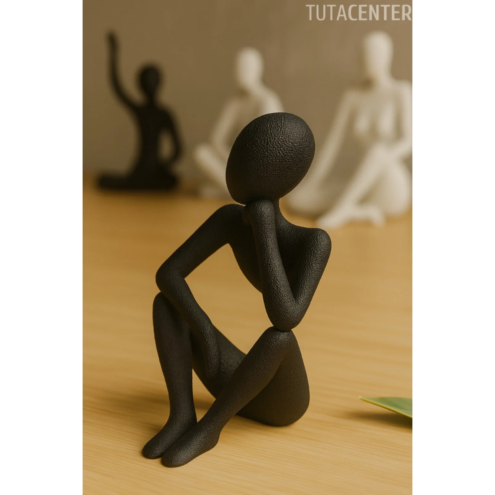 Düşünür İskandinav Tarzı Biblo Heykel Figür Dekor Dekorasyon (10 CM)