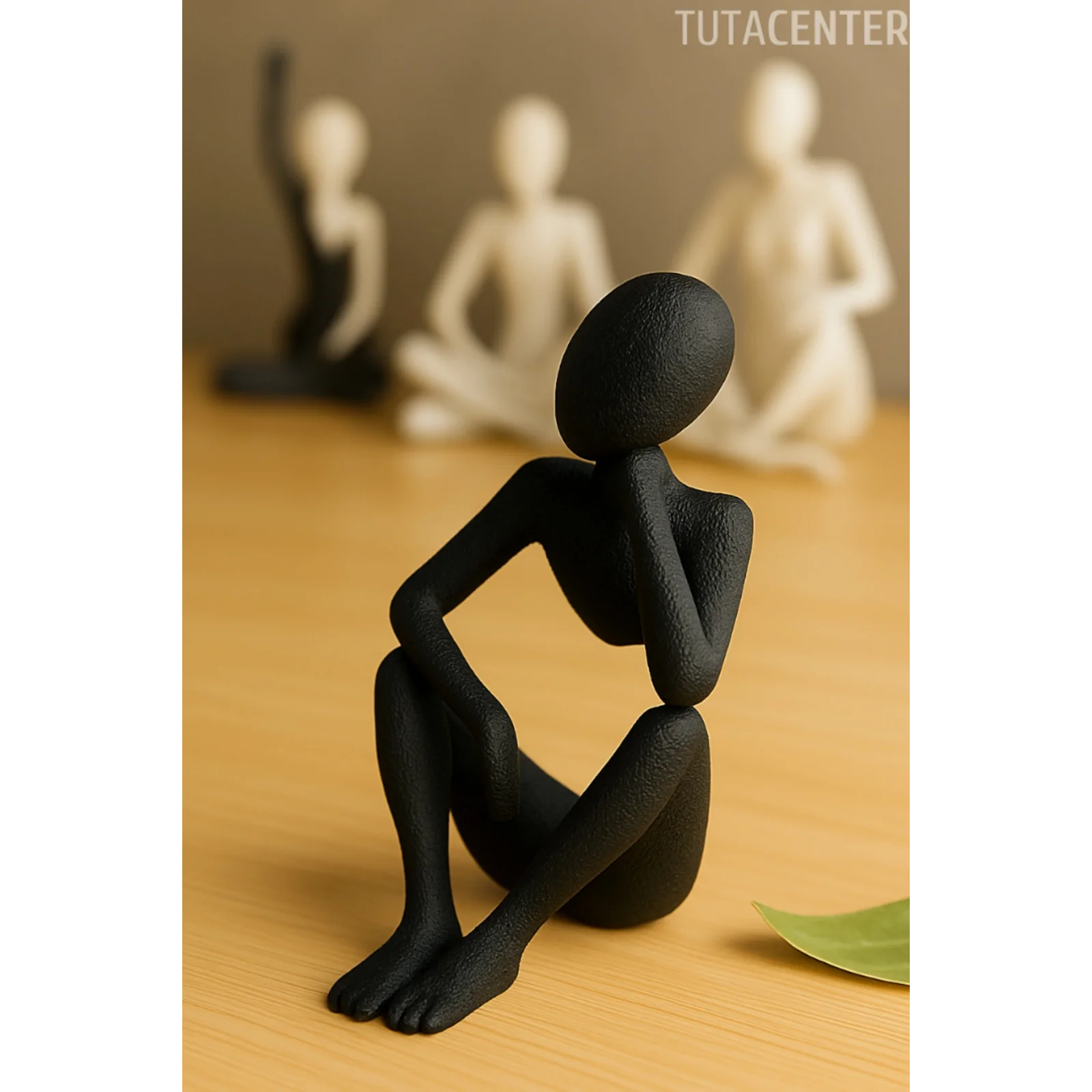 Düşünür İskandinav Tarzı Biblo Heykel Figür Dekor Dekorasyon (10 CM)