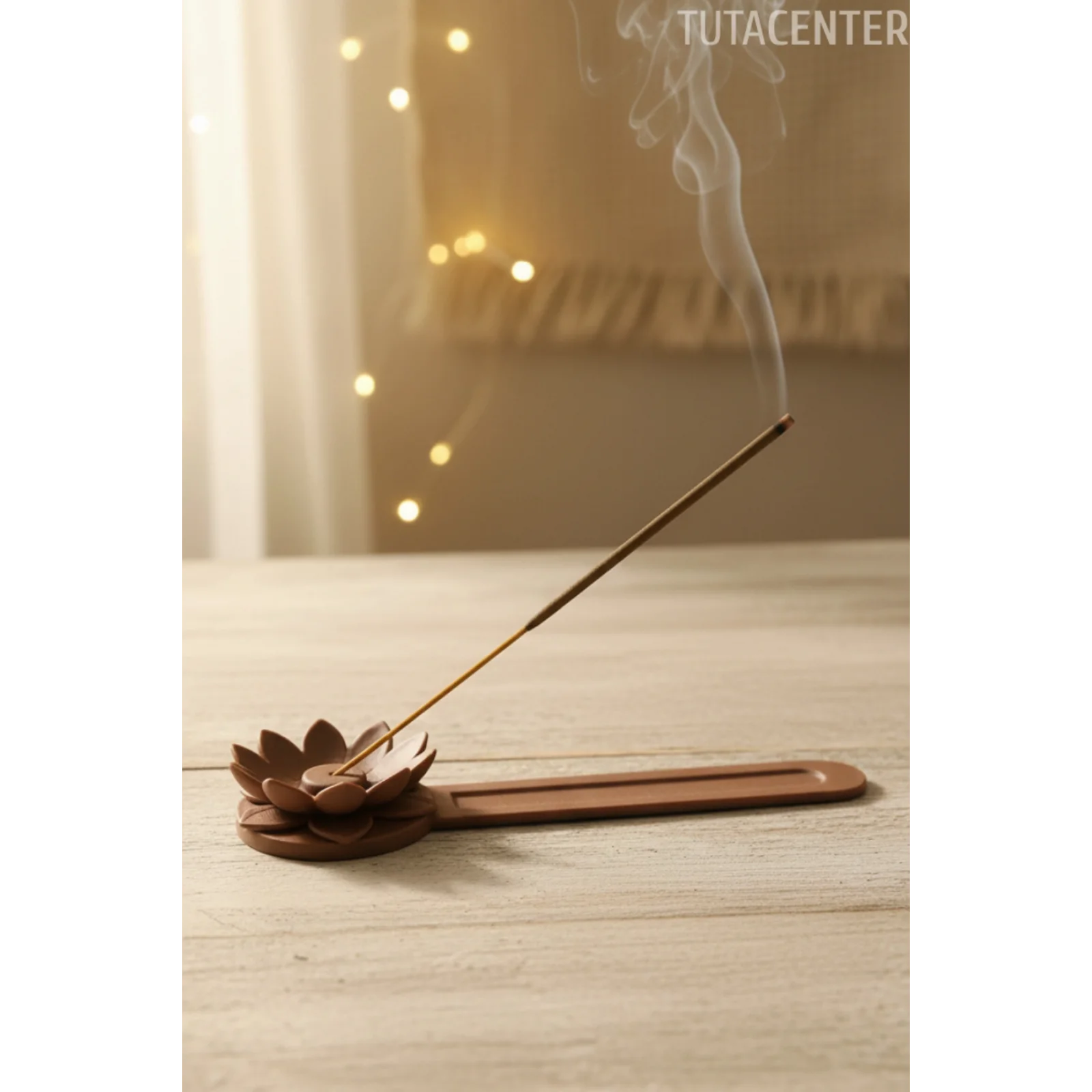Lotus Çiçeği Görünümlü Tütsülük - Dayanıklı & Şık Tütsü Standı Plastik
