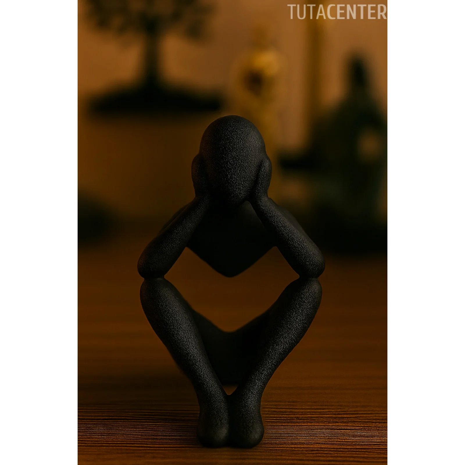 Düşünen İskandinav Tarzı Biblo Heykel Figür Dekor Dekorasyon (10CM)