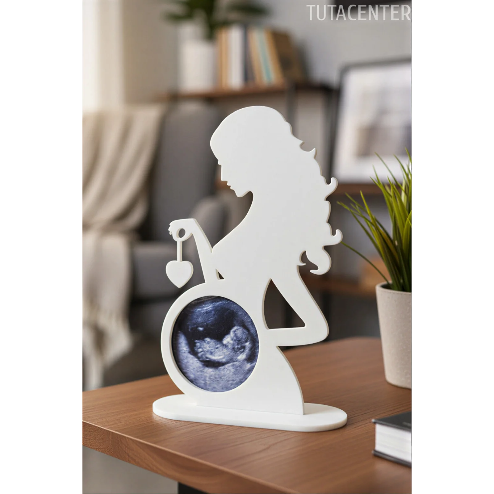 Hamile Anne Ultrason Fotoğraf Çerçevesi – Yenidoğan Hatırası & Hediyesi