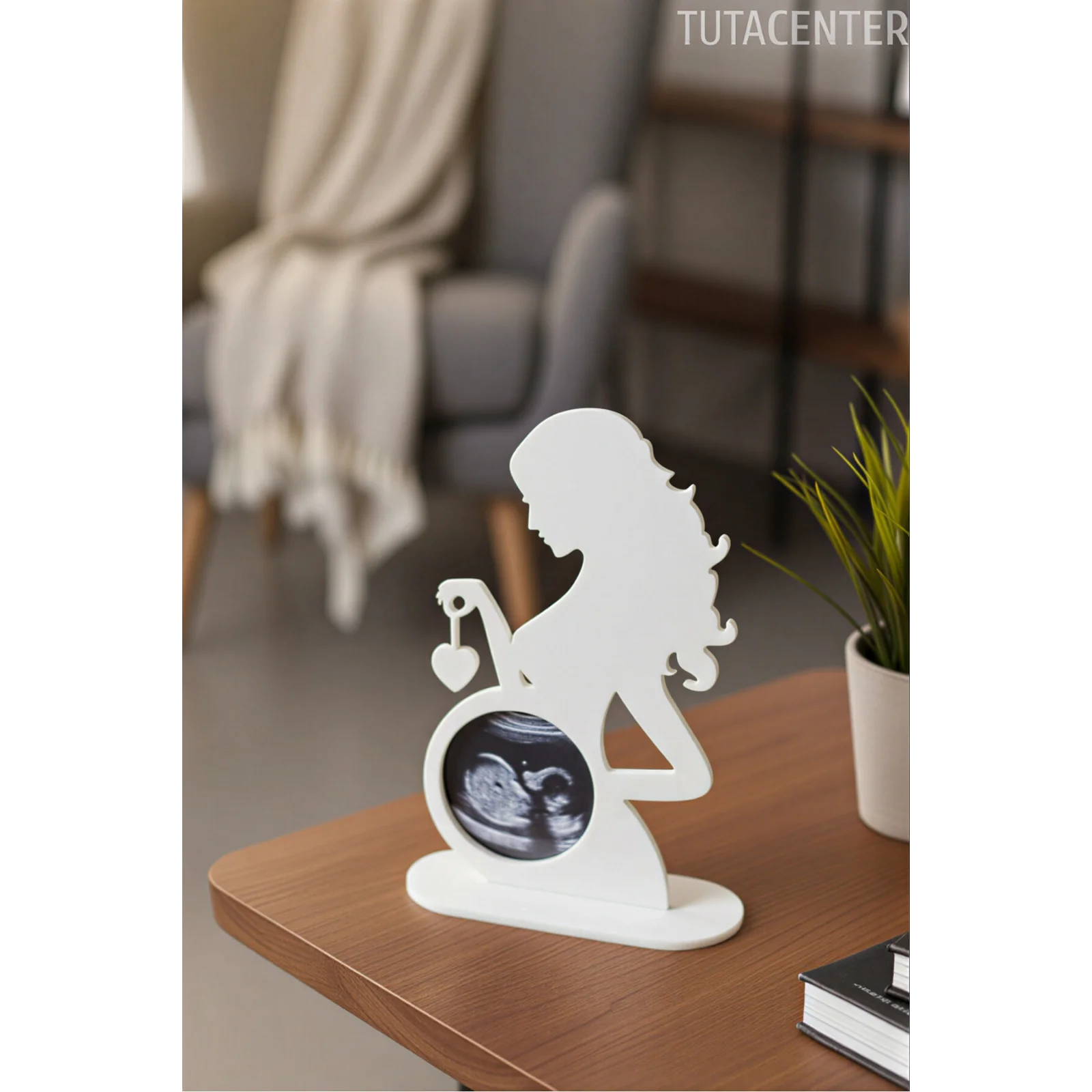 Hamile Anne Ultrason Fotoğraf Çerçevesi – Yenidoğan Hatırası & Hediyesi
