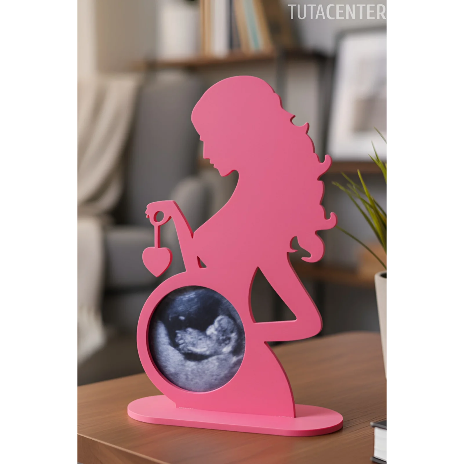 Hamile Anne Ultrason Fotoğraf Çerçevesi – Yenidoğan Hatırası & Hediyesi