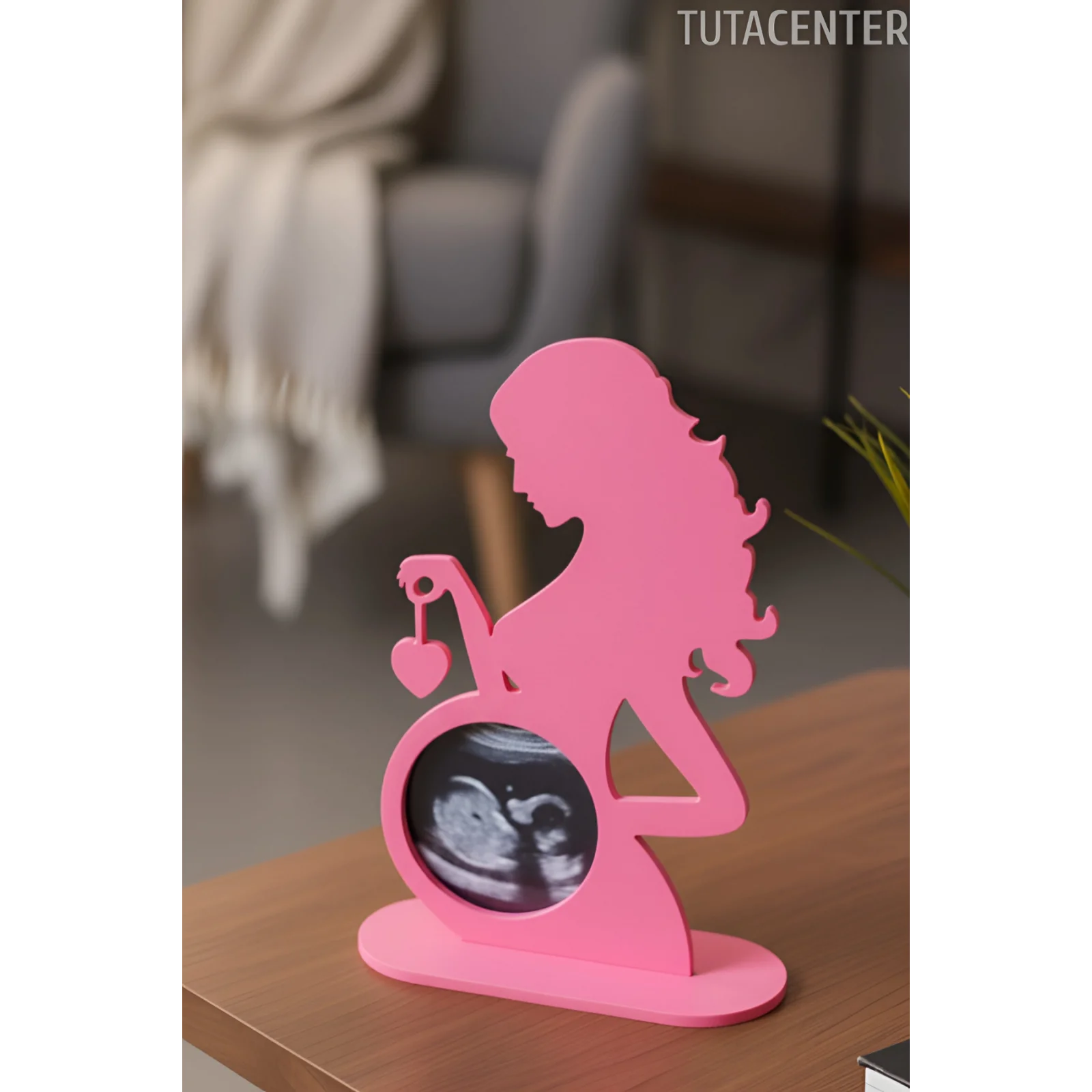 Hamile Anne Ultrason Fotoğraf Çerçevesi – Yenidoğan Hatırası & Hediyesi
