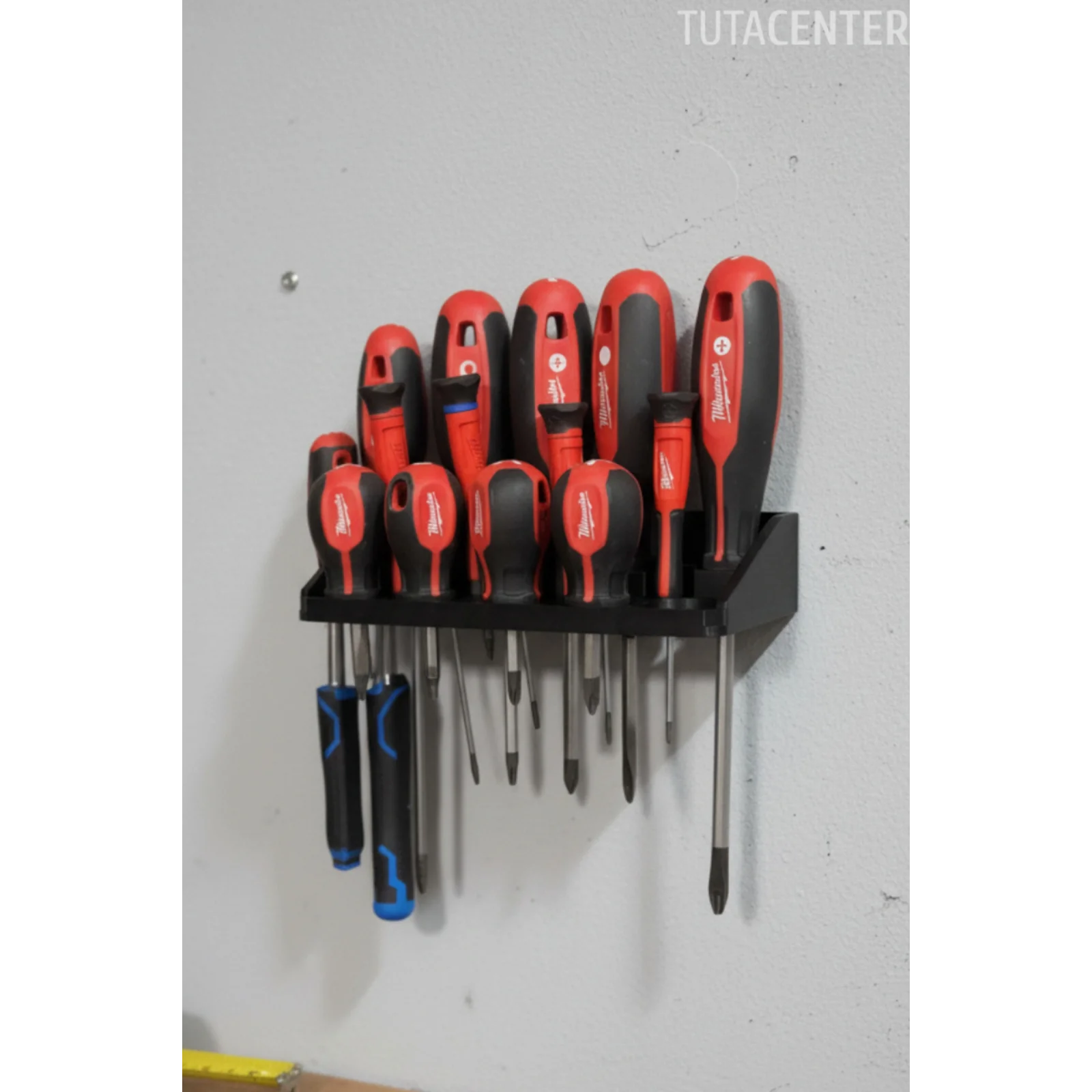 Plastik Tornavida Standı – Duvara Monte Tornavida Tutucu Organizer, 190 mm Atölye ve Tamir Standı