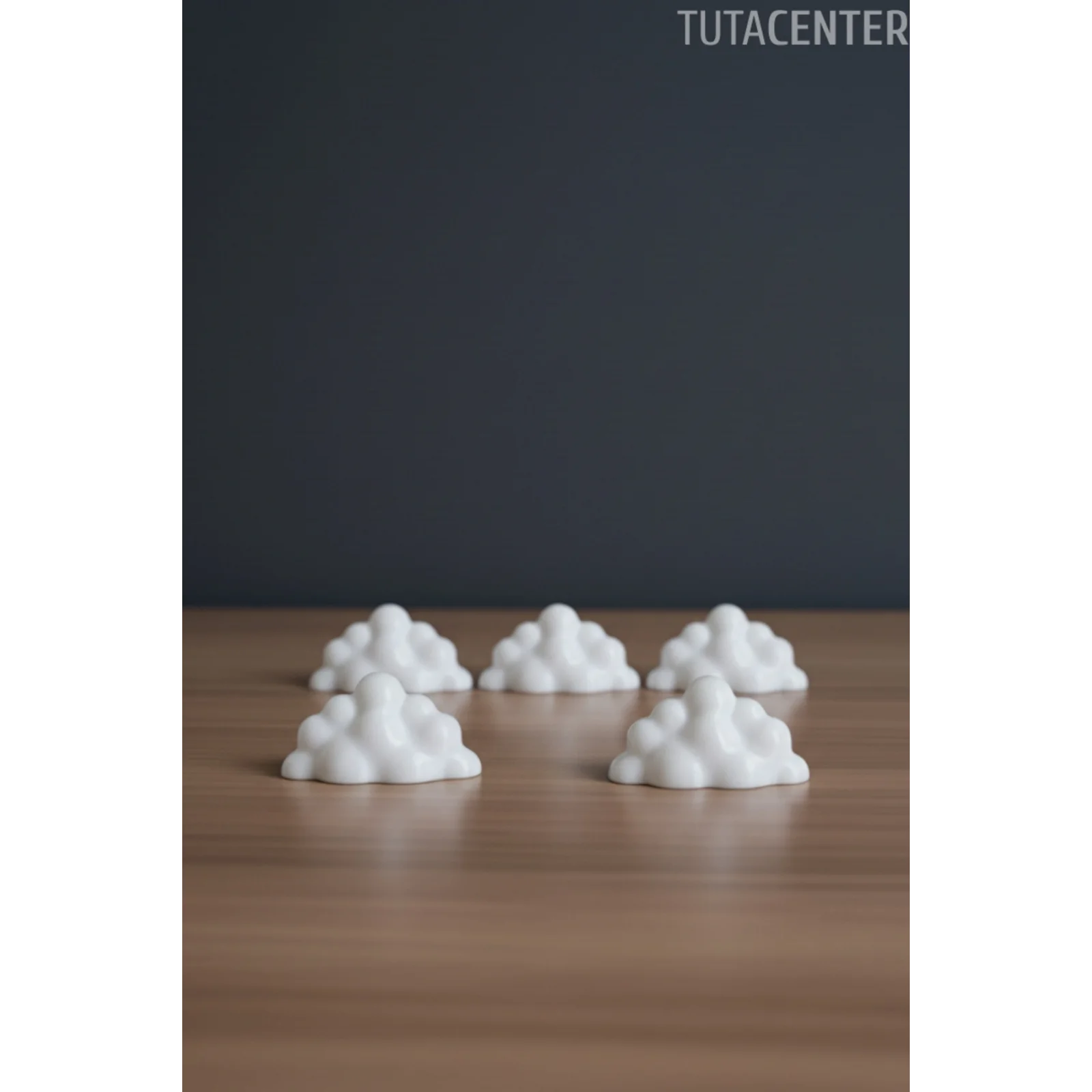 Bulut Şekilli Fotoğraf Tutucu 5’li Set – Dekoratif Plastik Masa Üstü Fotoğraf ve Not Standı