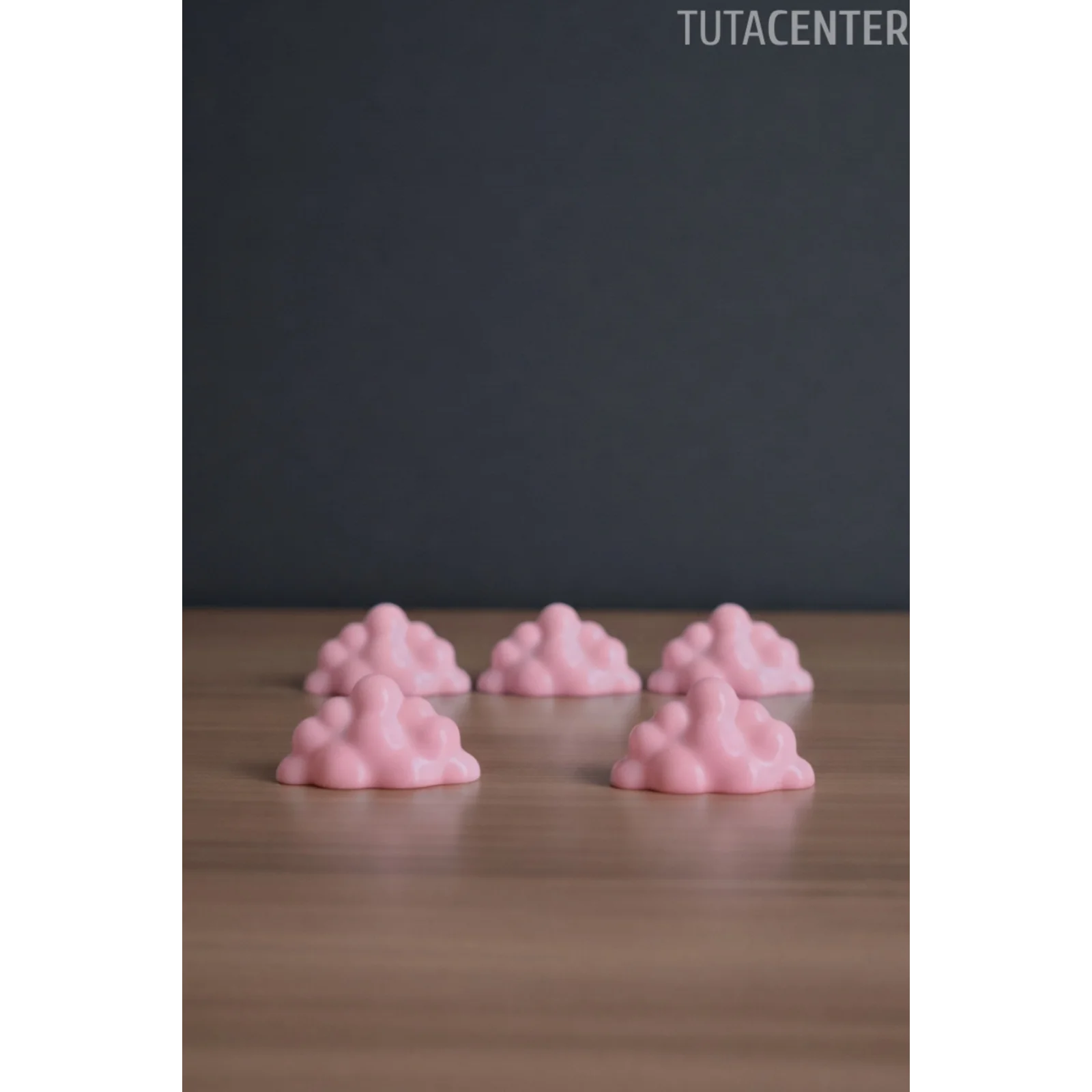 Bulut Şekilli Fotoğraf Tutucu 5’li Set – Dekoratif Plastik Masa Üstü Fotoğraf ve Not Standı