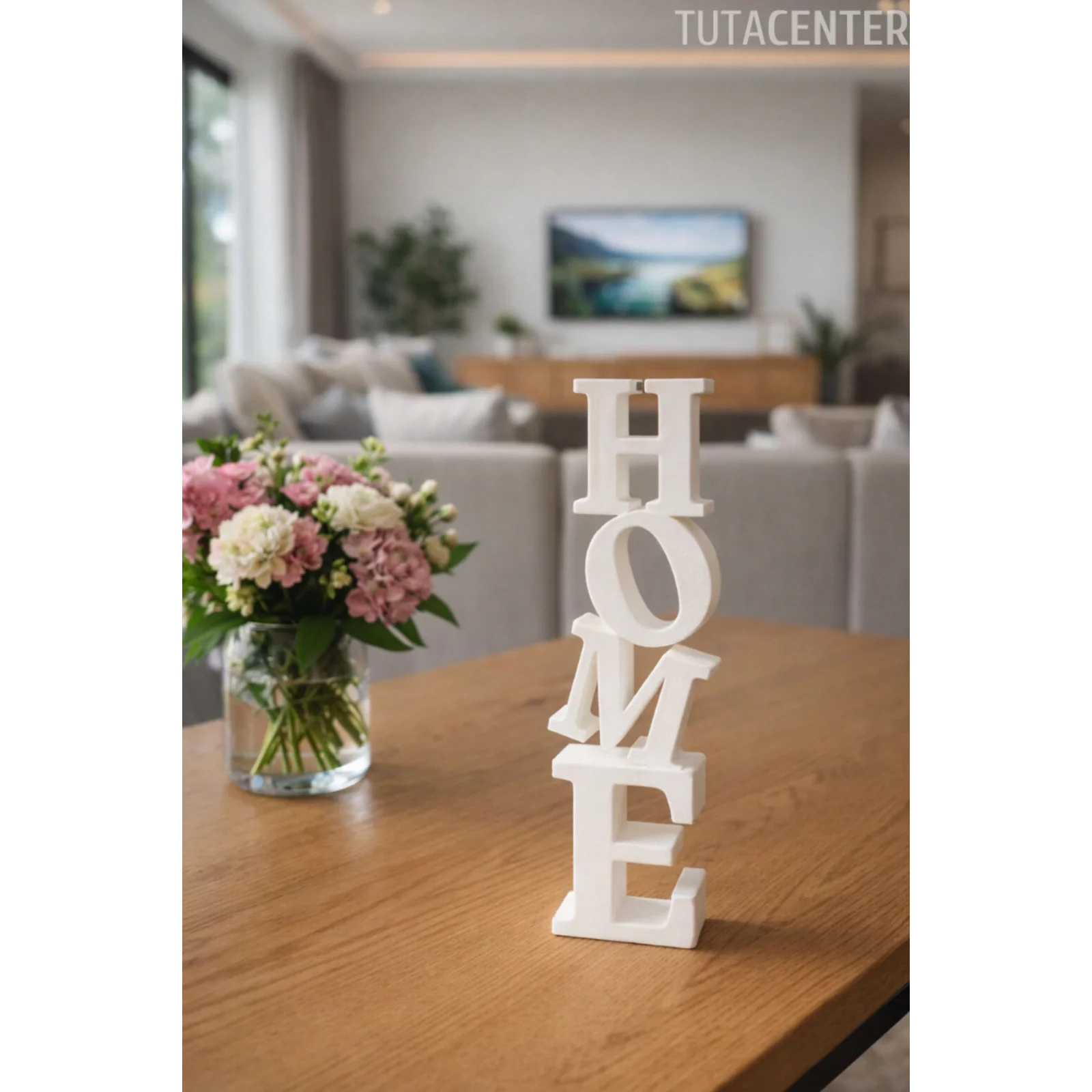 Dekoratif Home Yazısı Masa Üstü Home Yazılı Dekoratif Biblo Ve Masaüstü Dekor (Plastik)