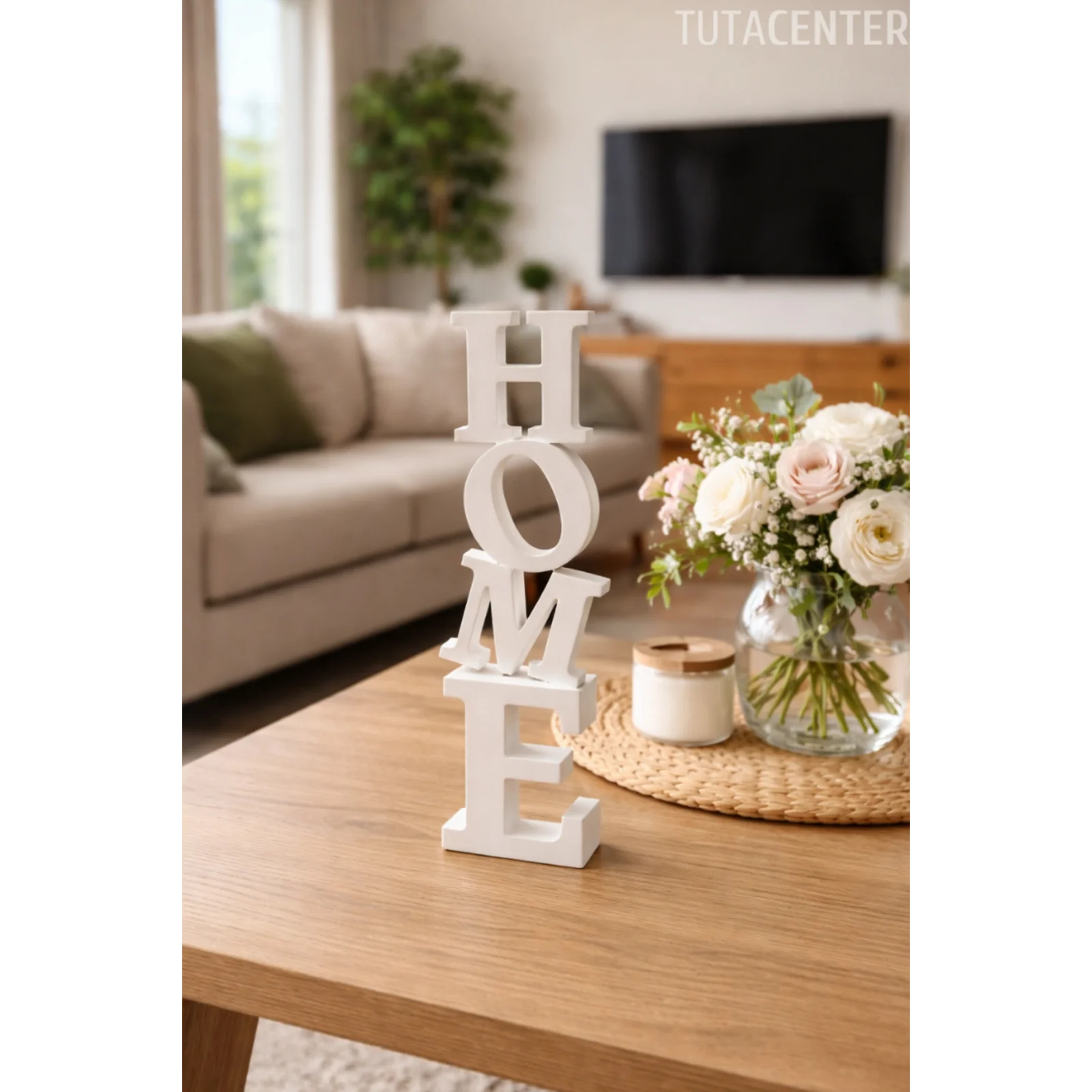 Dekoratif Home Yazısı Masa Üstü Home Yazılı Dekoratif Biblo Ve Masaüstü Dekor (Plastik)