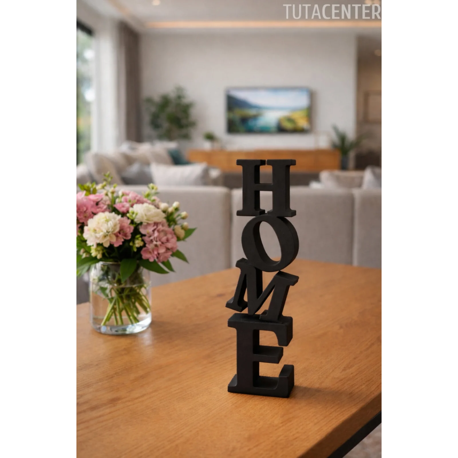 Dekoratif Home Yazısı Masa Üstü Home Yazılı Dekoratif Biblo Ve Masaüstü Dekor (Plastik)