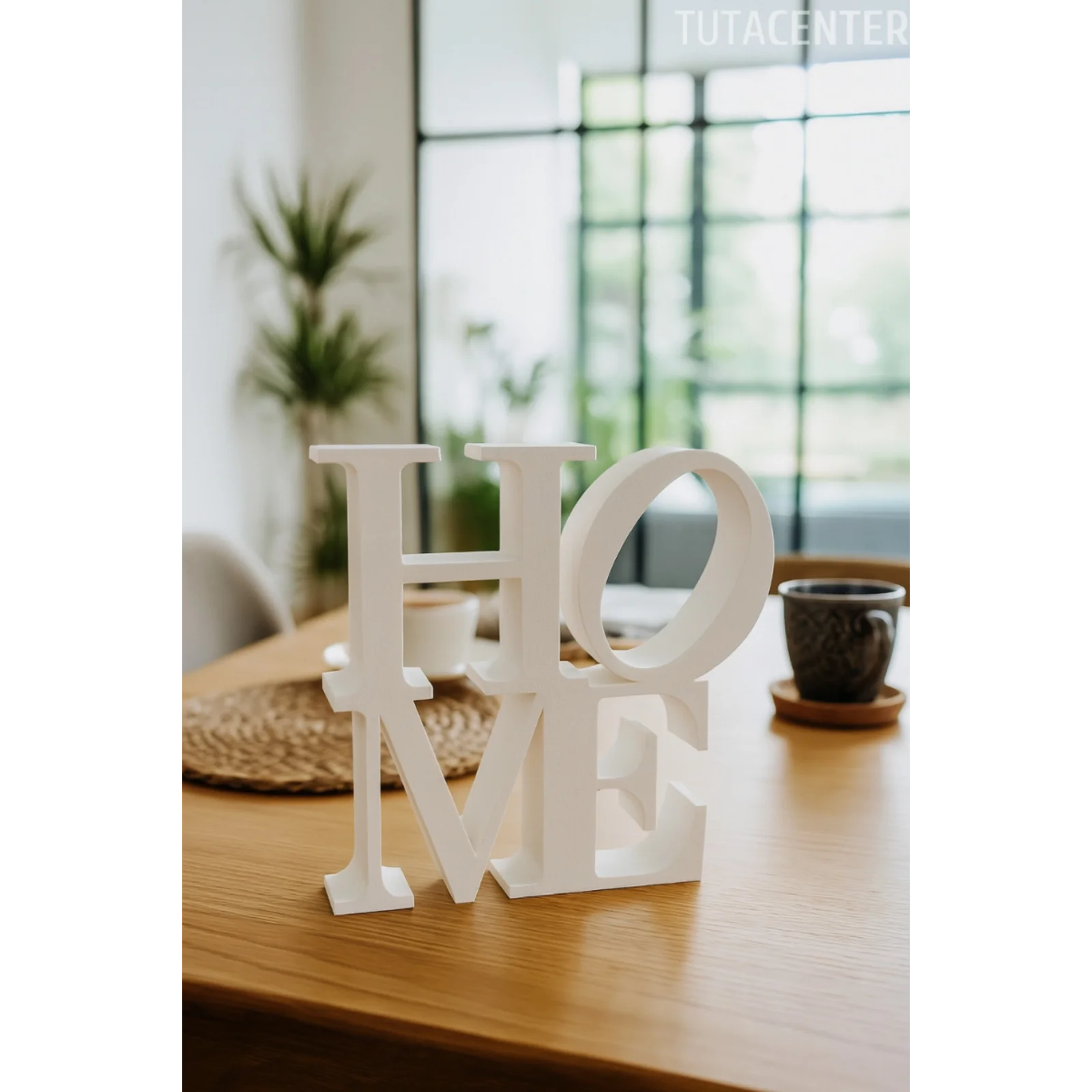 Home Yazılı Dekoratif Biblo Ve Masaüstü Dekor Home Yazısı Dekoratif Ev Süsü ((Plastik))