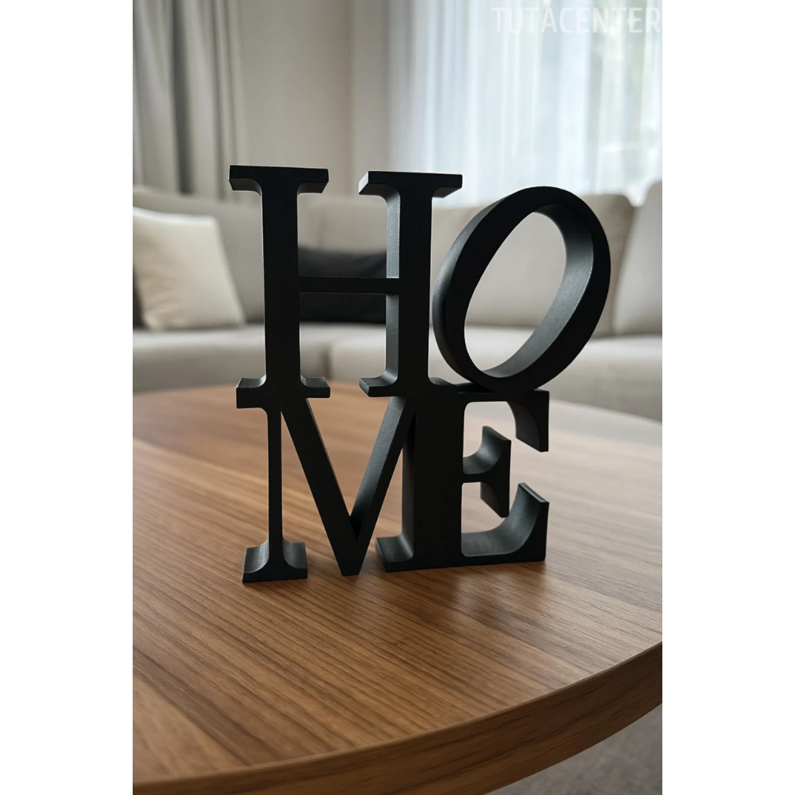 Home Yazılı Dekoratif Biblo Ve Masaüstü Dekor Home Yazısı Dekoratif Ev Süsü ((Plastik))