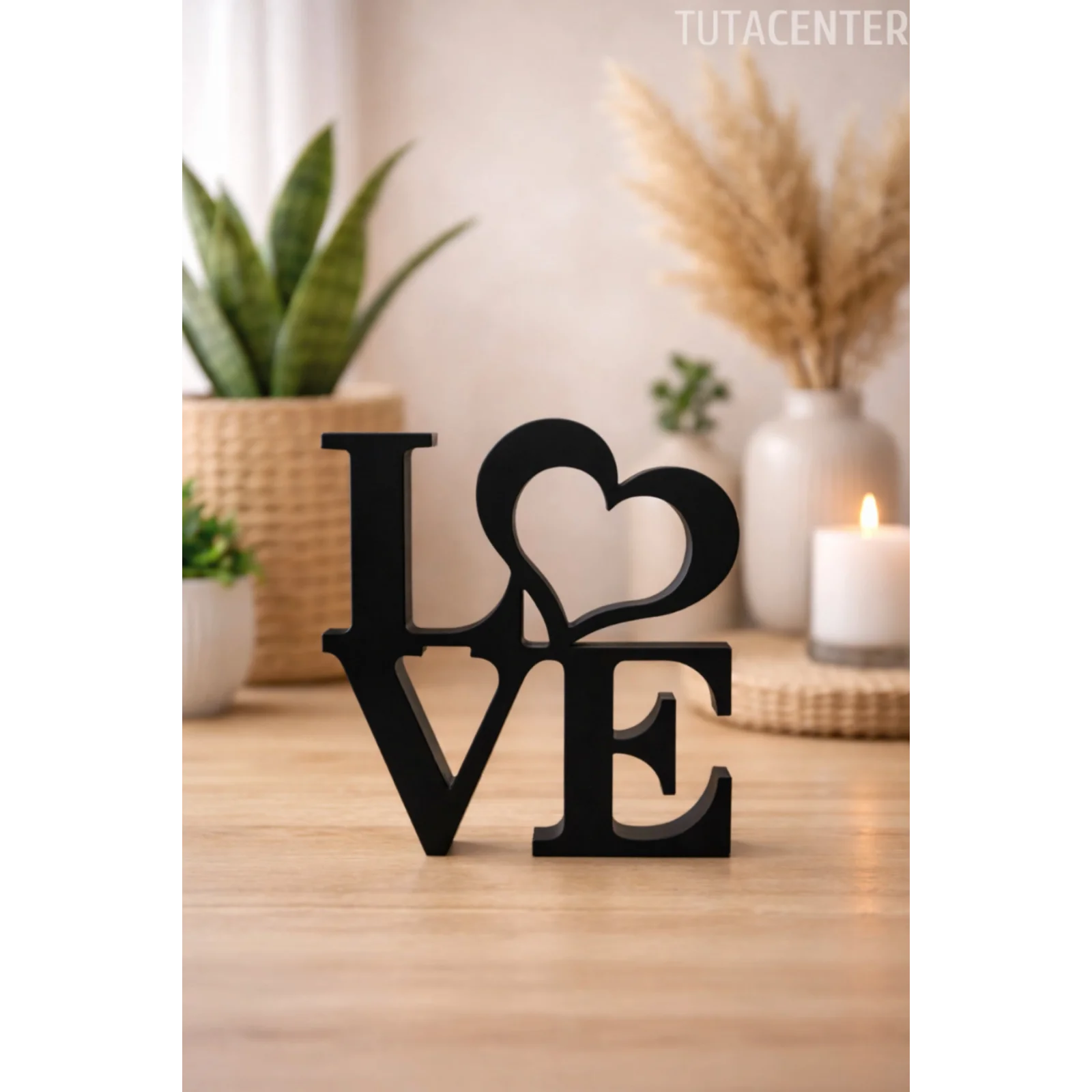 Dekoratif Love Yazısı Love Yazılı Dekoratif Biblo Ve Masaüstü Dekor (Plastik)