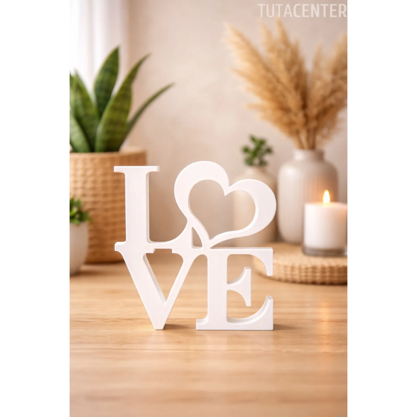 Dekoratif Love Yazısı Love Yazılı Dekoratif Biblo Ve Masaüstü Dekor (Plastik)