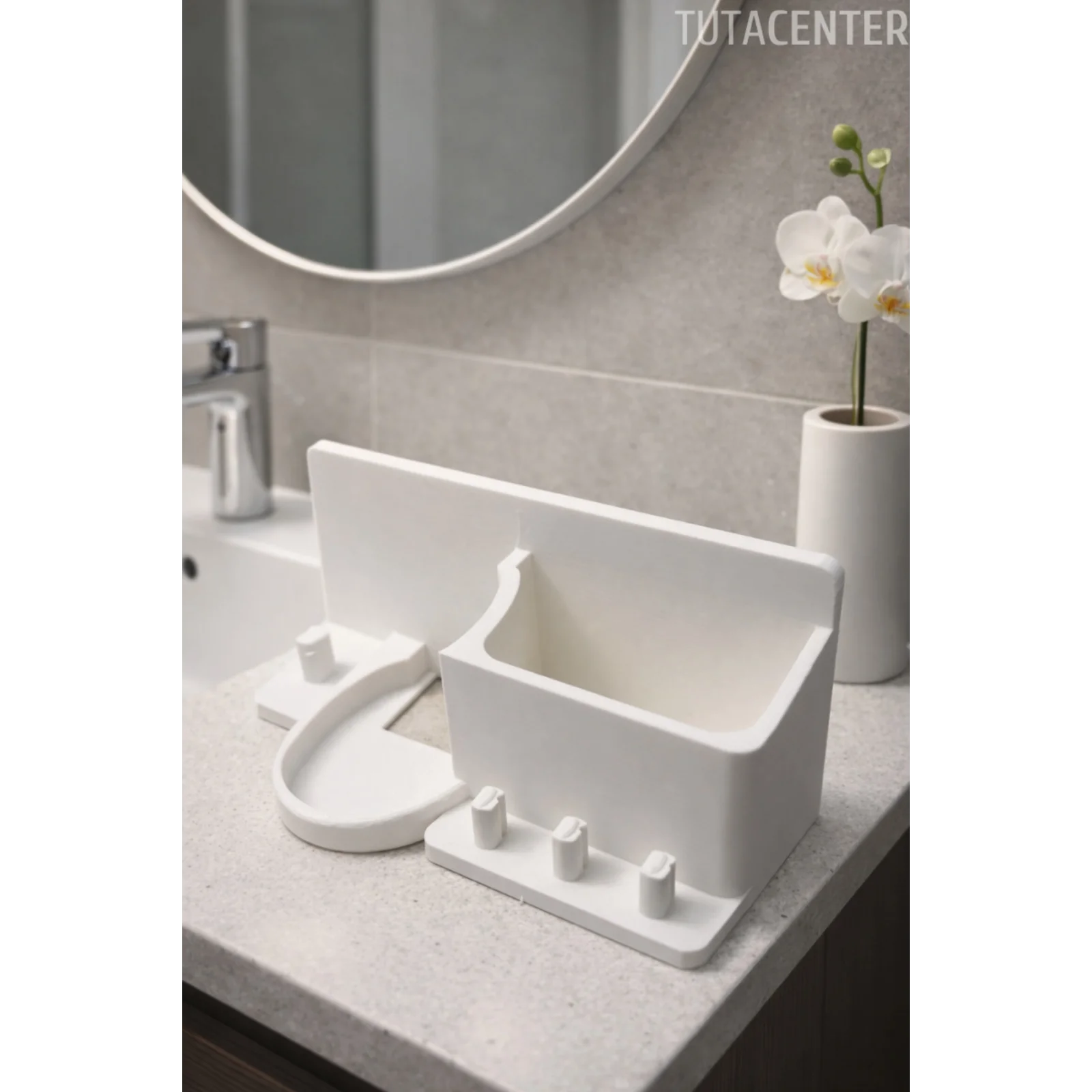 Şarjlı Diş Fırçası Standı – 3 Başlık + 1 Fırça + 1 Şarj Standı Yuvası + 1 Macunluk