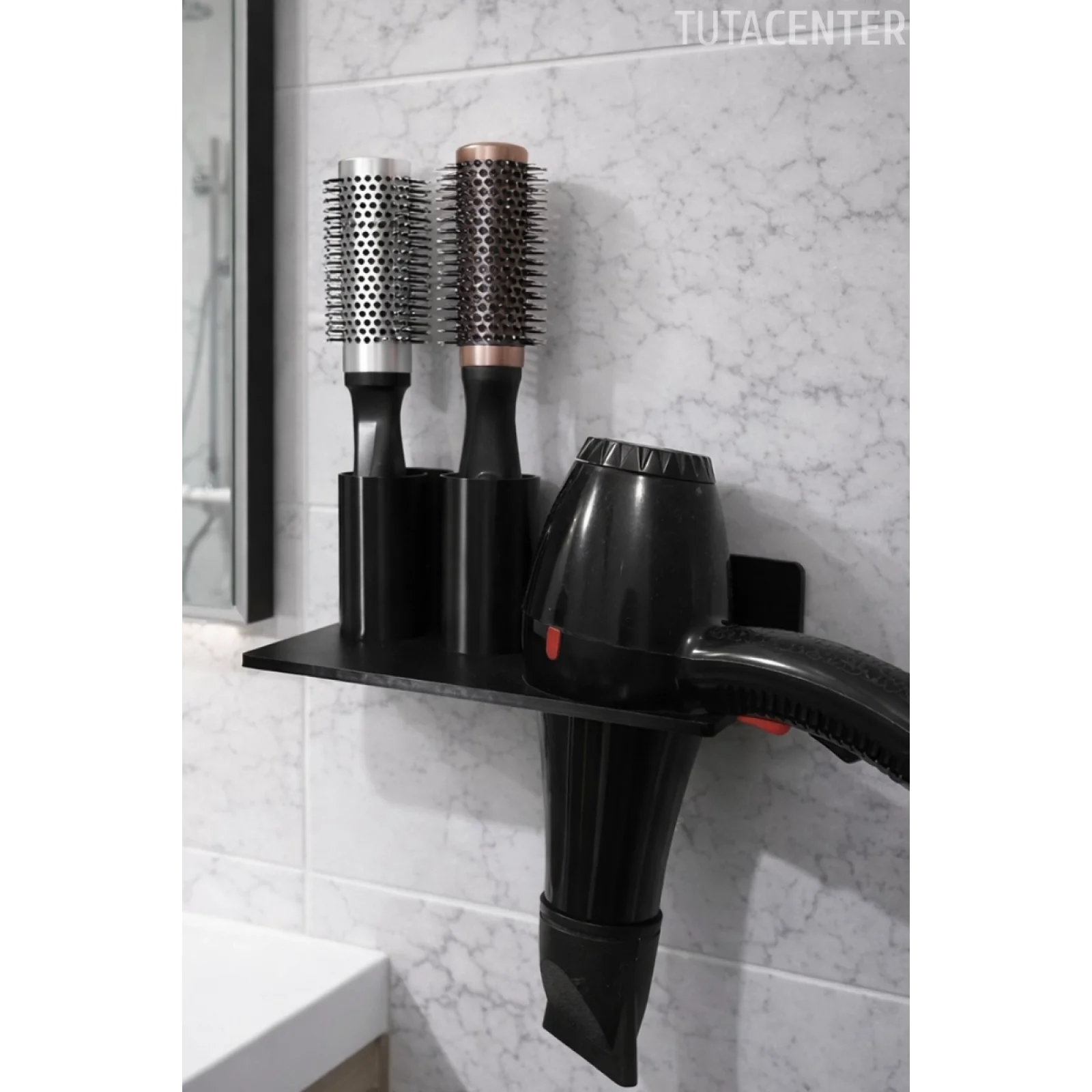 Saç Kurutma Makinesi Standı | Fön Makinesi ve Fırça Yuvalı Düzenleyici | Sadece Stand Gönderilir.