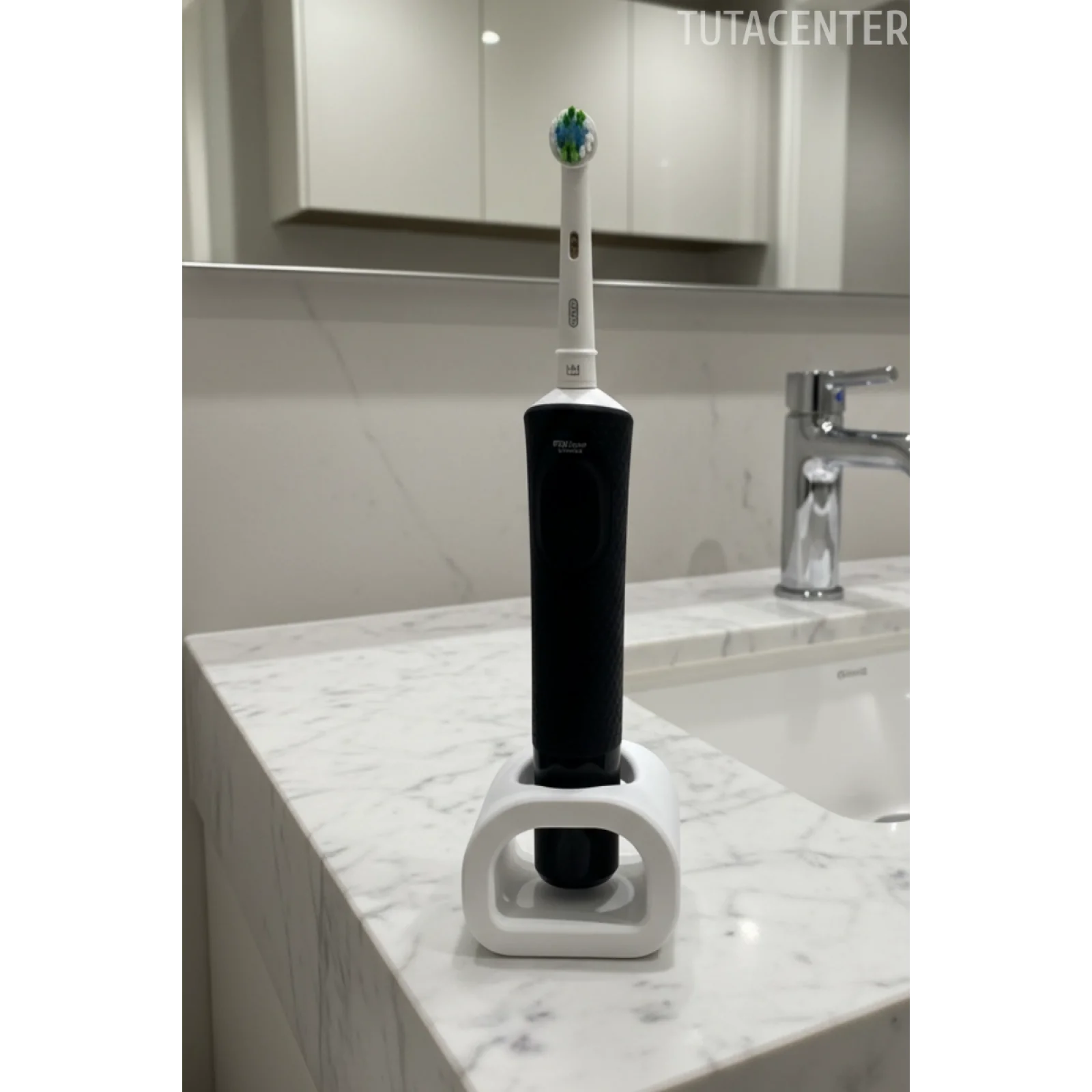 Şarjlı Diş Fırçası Tutucu Stand 1 Bölmeli - Tek Bölmeli Şarjlı Diş Fırçası Standı Plastik