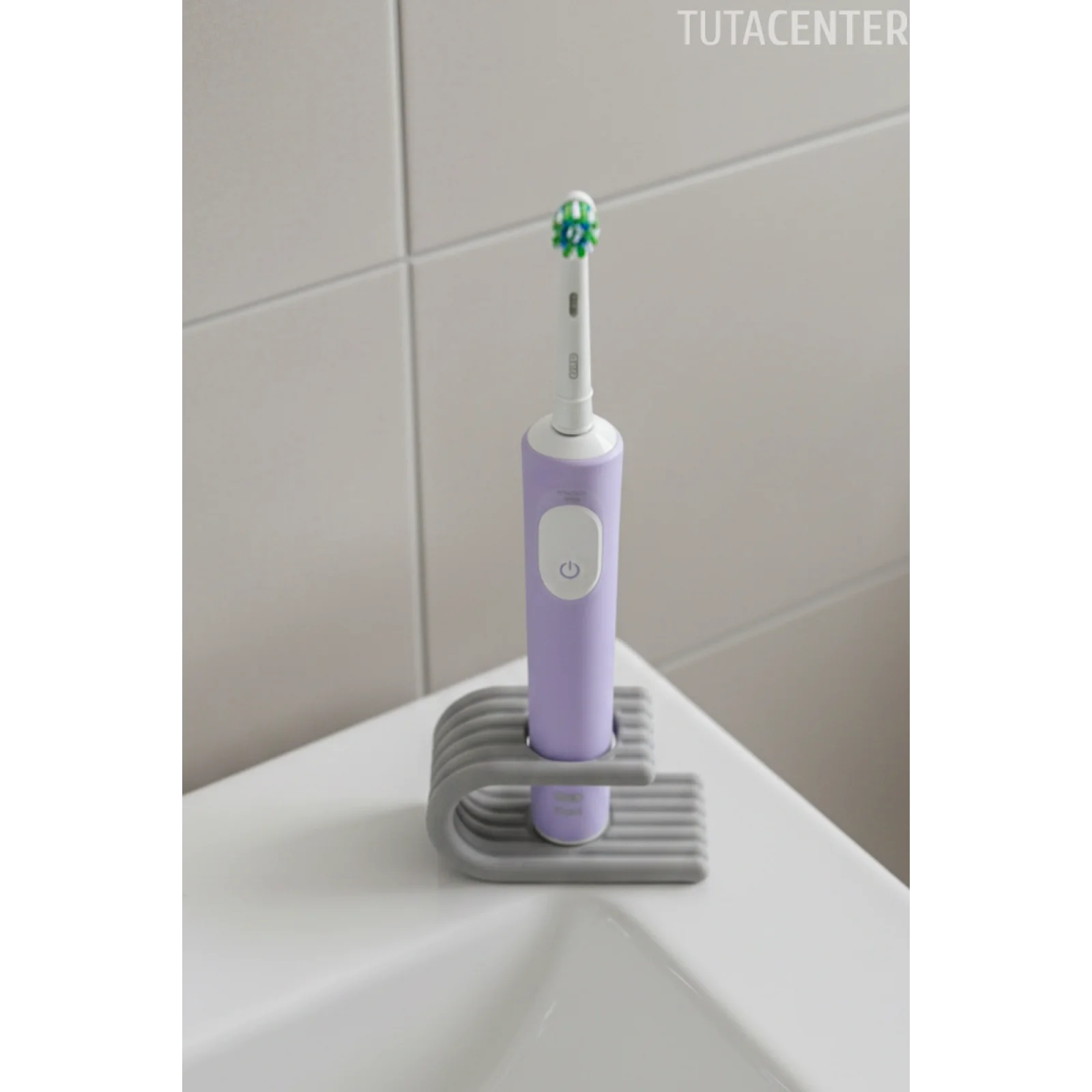 Elektrikli Diş Fırçası Standı Tek Bölmeli • Şarjlı Diş Fırçası Tutucu • Minimal Tasarım • Pilli Diş Fırçası Düzenleyici