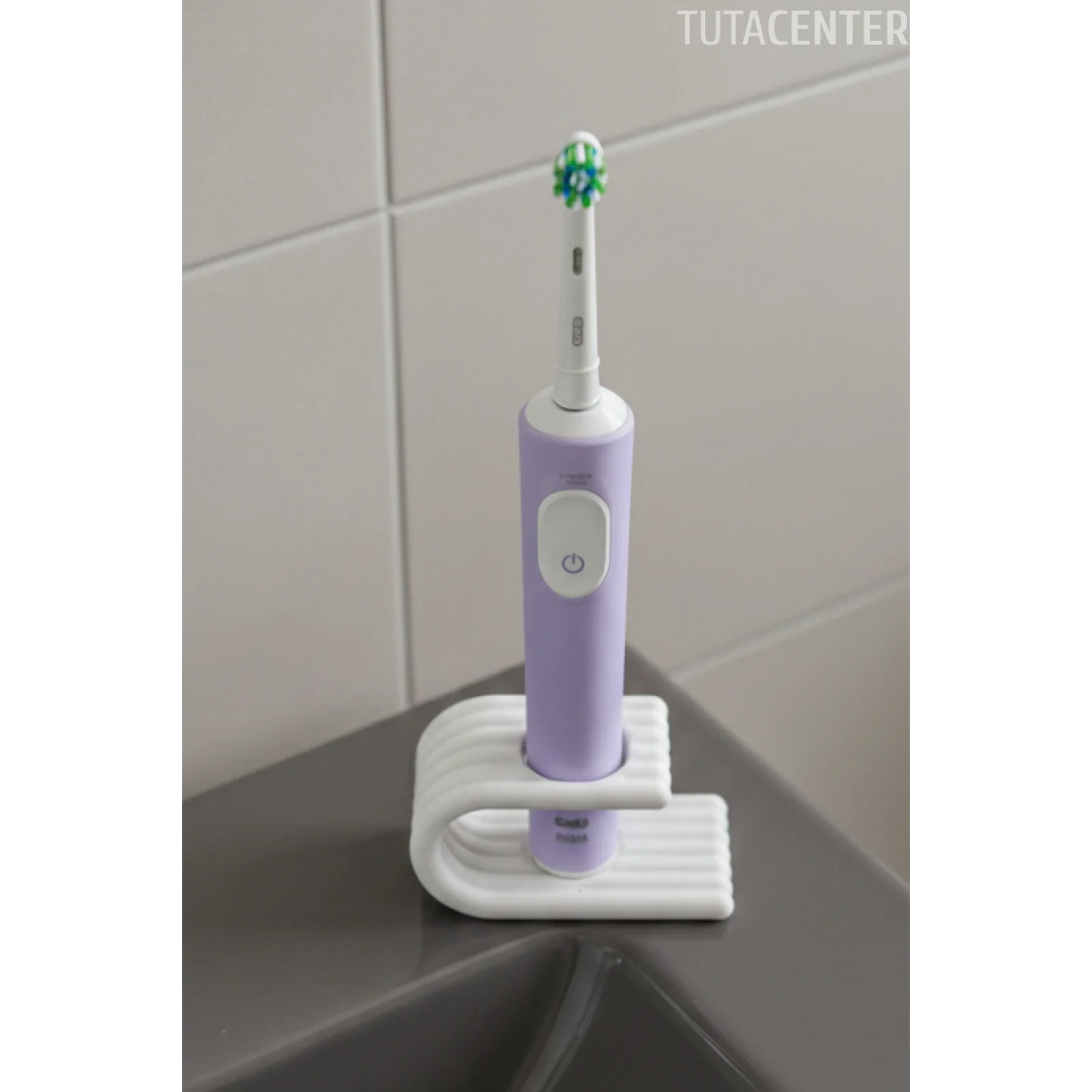 Elektrikli Diş Fırçası Standı Tek Bölmeli • Şarjlı Diş Fırçası Tutucu • Minimal Tasarım • Pilli Diş Fırçası Düzenleyici
