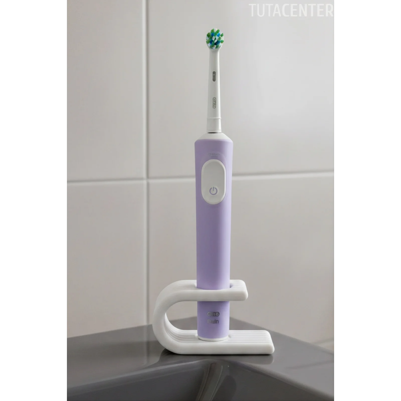 Elektrikli Diş Fırçası Standı Tek Bölmeli • Şarjlı Diş Fırçası Tutucu • Minimal Tasarım • Pilli Diş Fırçası Düzenleyici