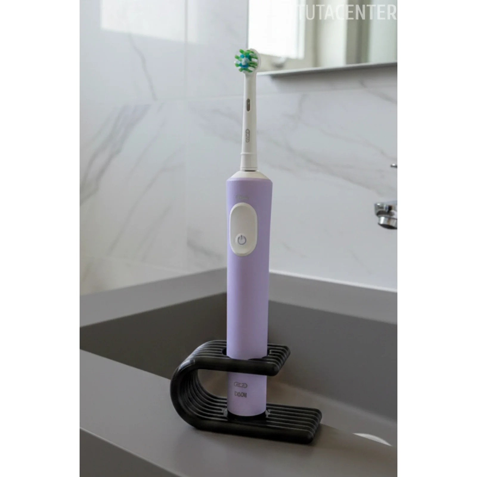 Elektrikli Diş Fırçası Standı Tek Bölmeli • Şarjlı Diş Fırçası Tutucu • Minimal Tasarım • Pilli Diş Fırçası Düzenleyici