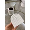 İkili Şık Dekoratif Gökkuşağı Model Yıkanabilir Plastik Bardak Altlığı