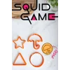 Squid Game Kurabiye Kalıbı Hamur Şekillendirici 4lü Set